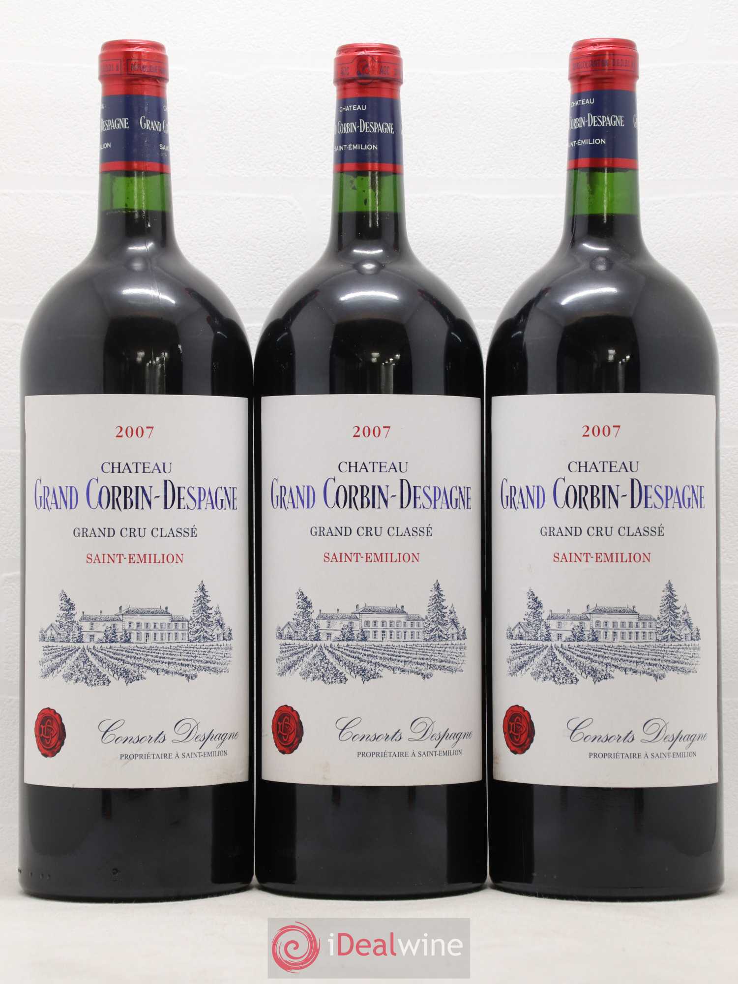 Château Grand Corbin Despagne Grand Cru Classé 2007 - Lot de 6 magnums - 2
