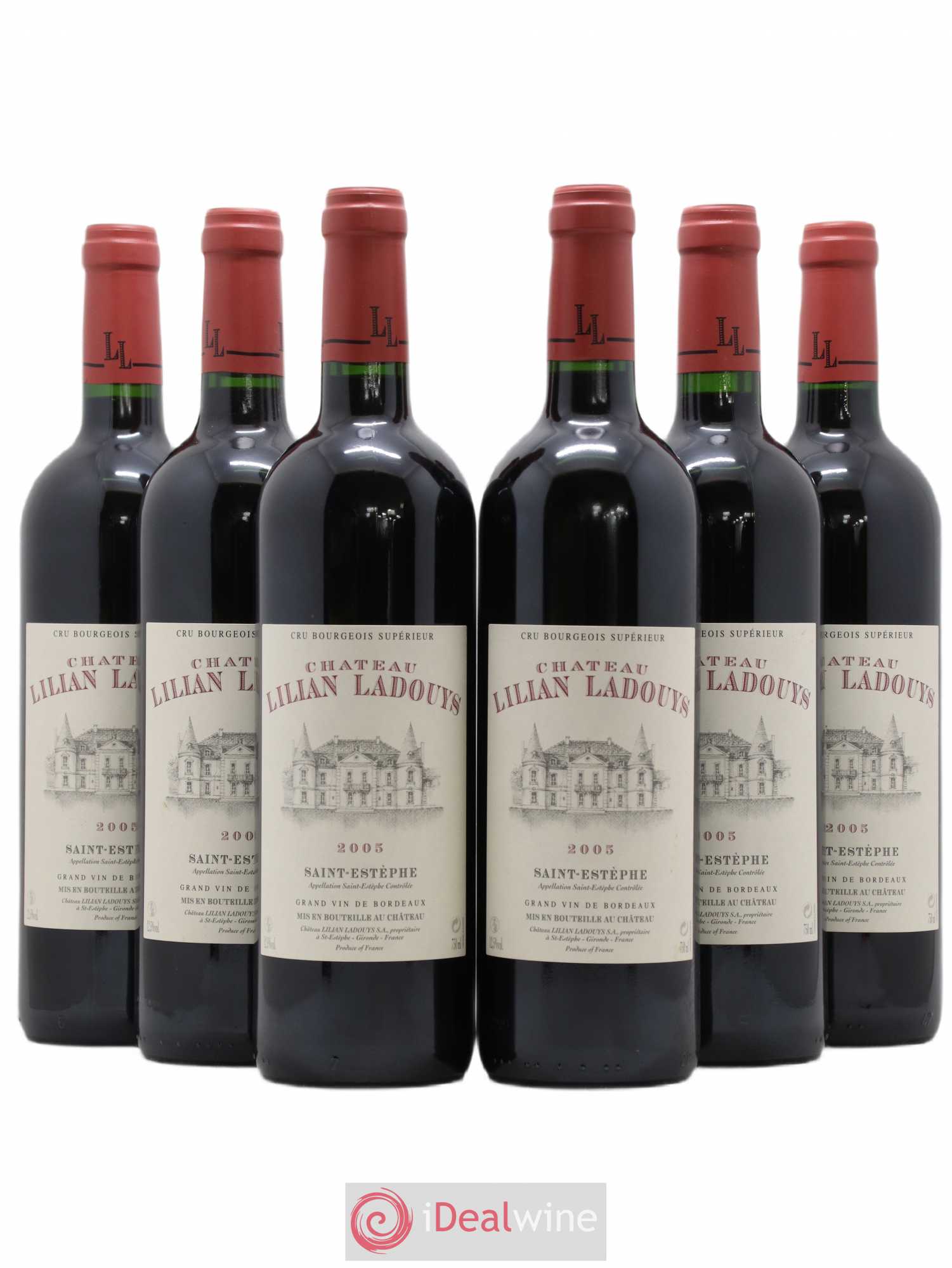 Château Lilian Ladouys Cru Bourgeois 2005 - Lot de 6 bouteilles - 0
