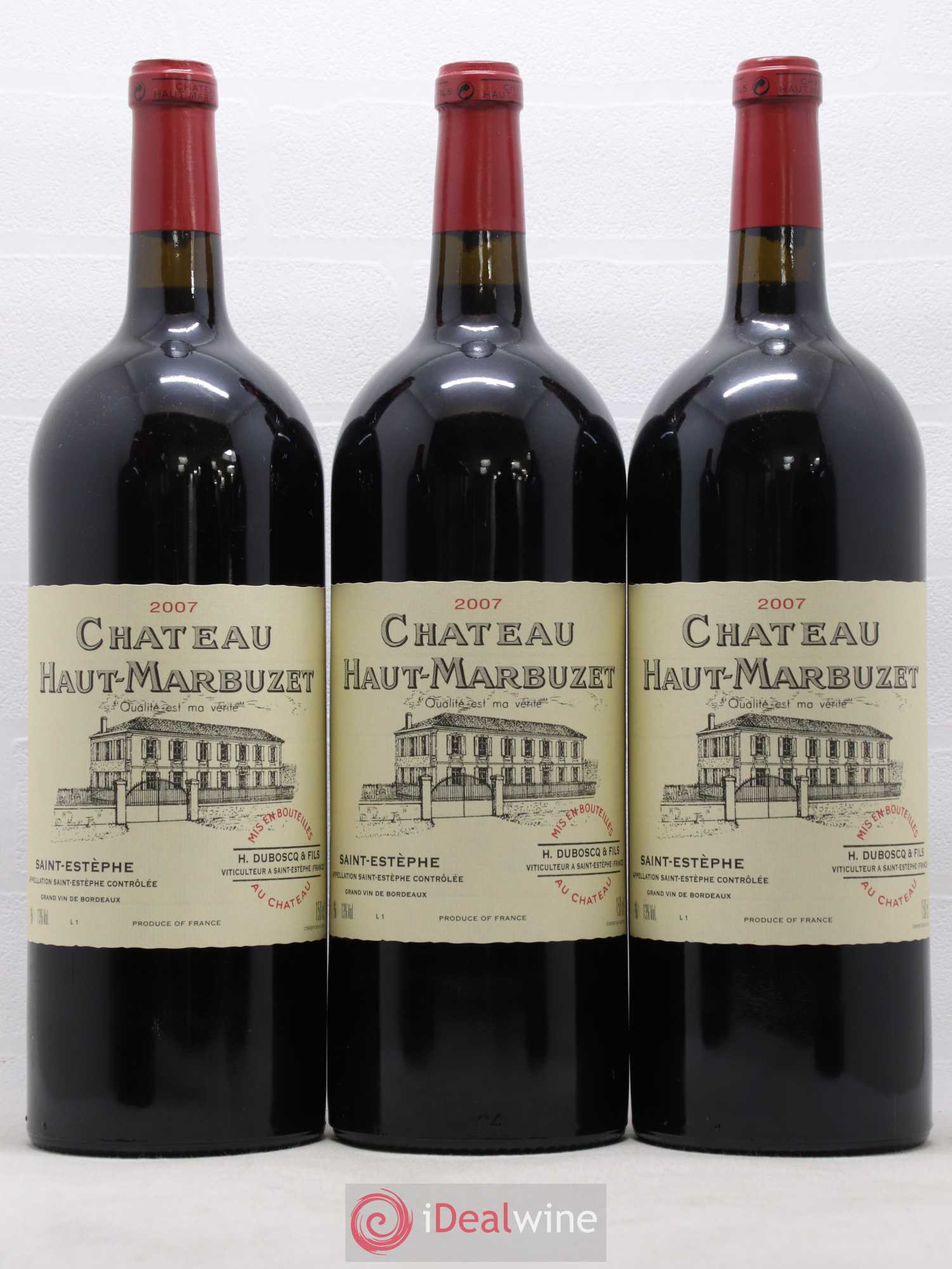 Château Haut Marbuzet 2007 - Lot de 6 magnums - 1