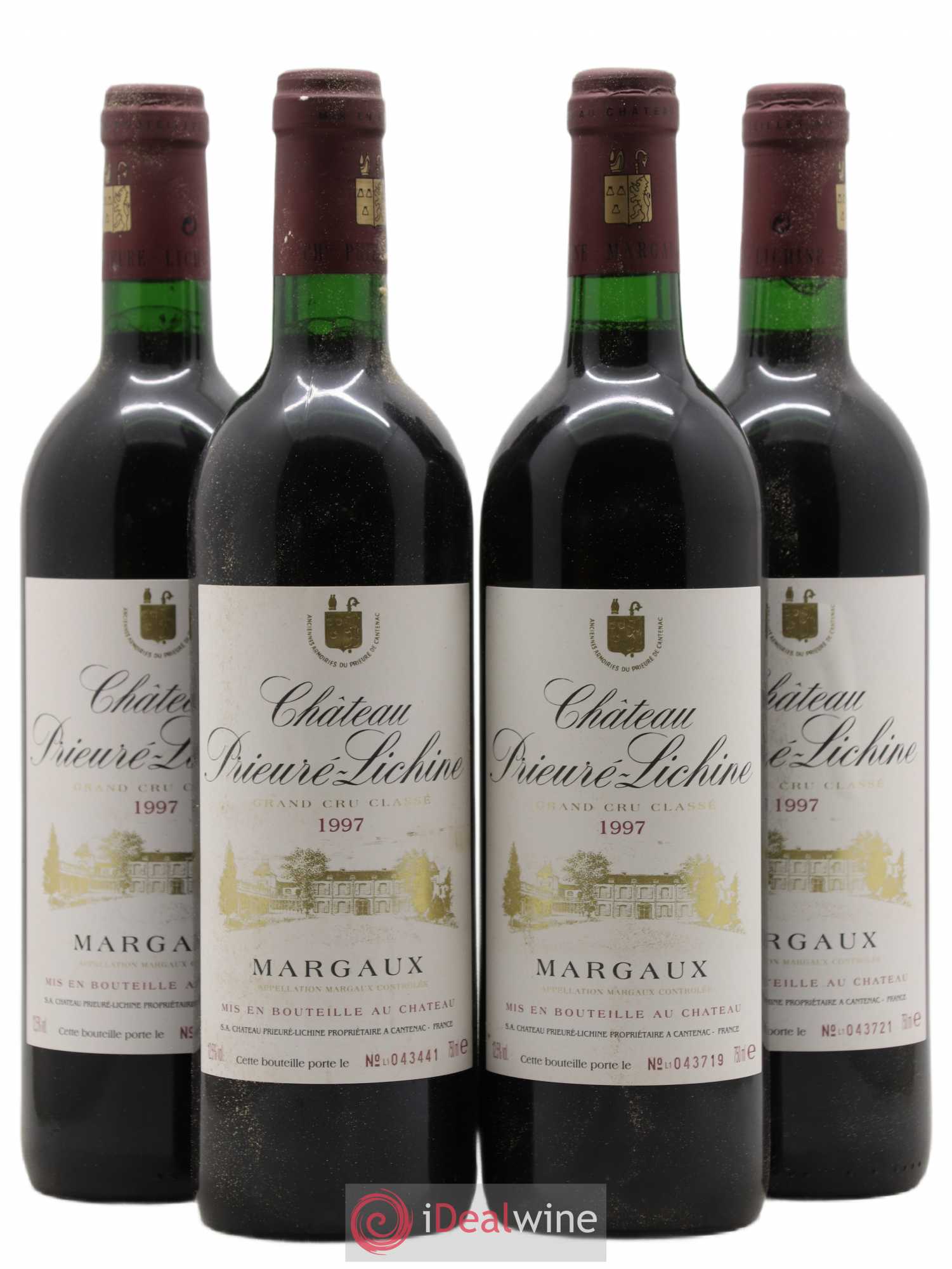 Château Prieuré Lichine 4ème Grand Cru Classé 1997 - Lot de 4 bouteilles - 0