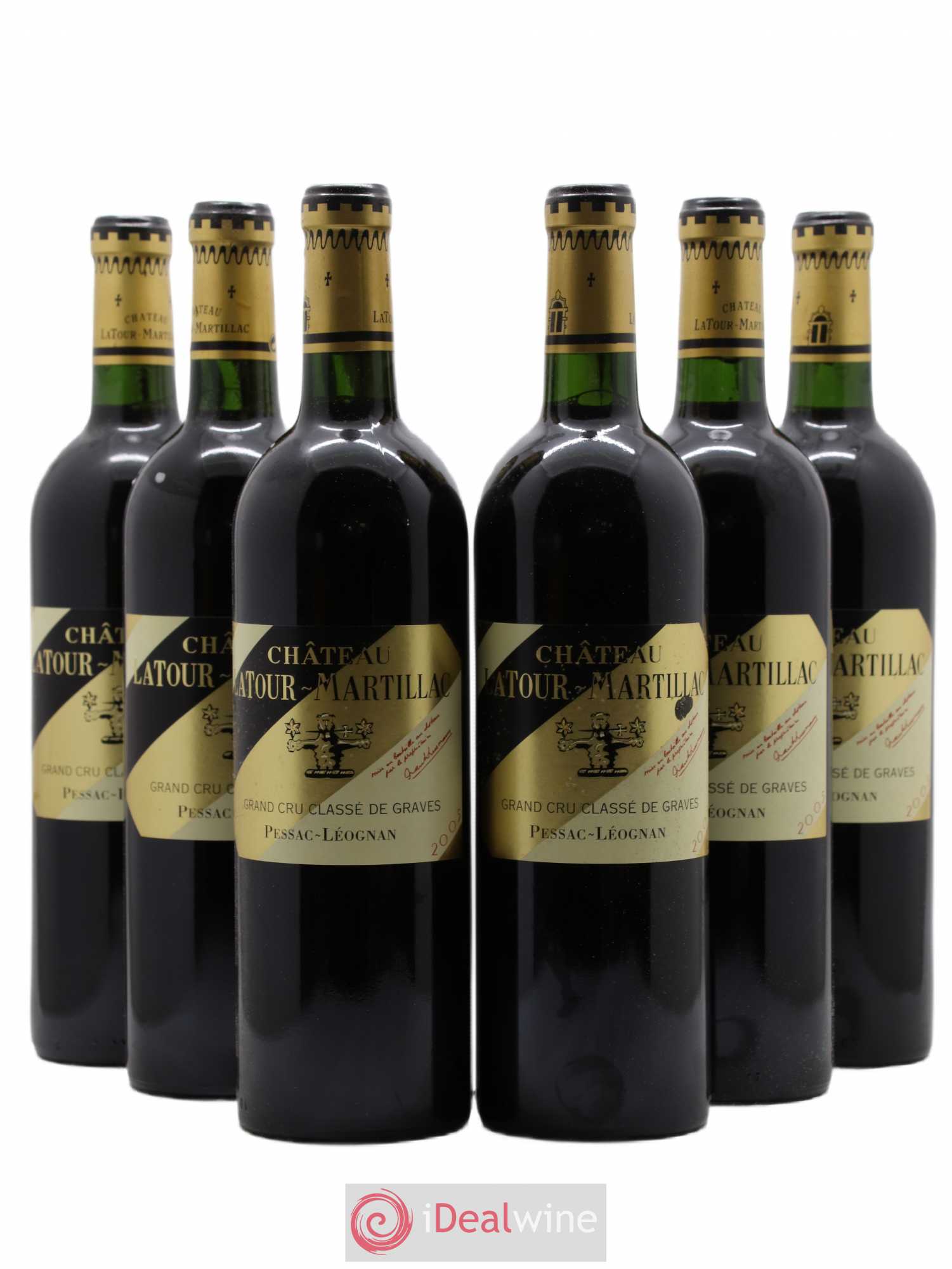Château Latour-Martillac Cru Classé de Graves 2005 - Lot de 6 bouteilles - 0