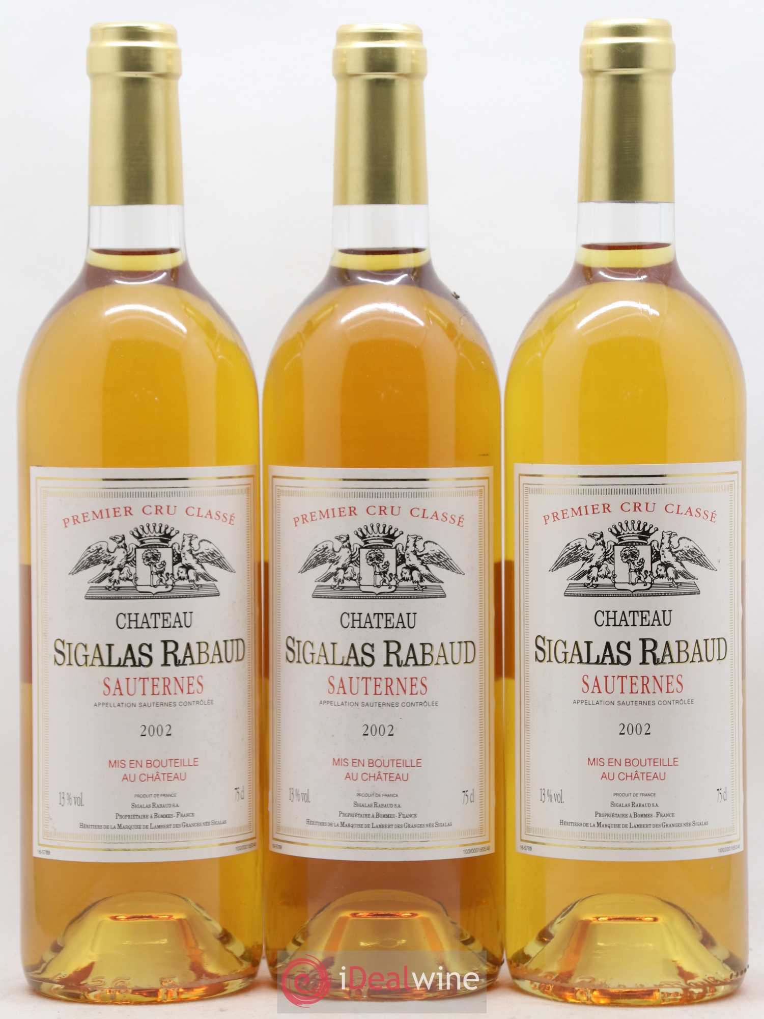 Château Sigalas Rabaud 1er Grand Cru Classé 2002 - Lotto di 6 bottiglie - 2