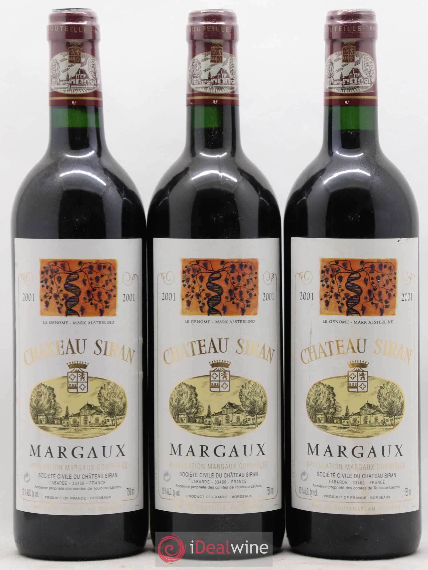 Château Siran 2001 - Lot de 6 bouteilles - 1