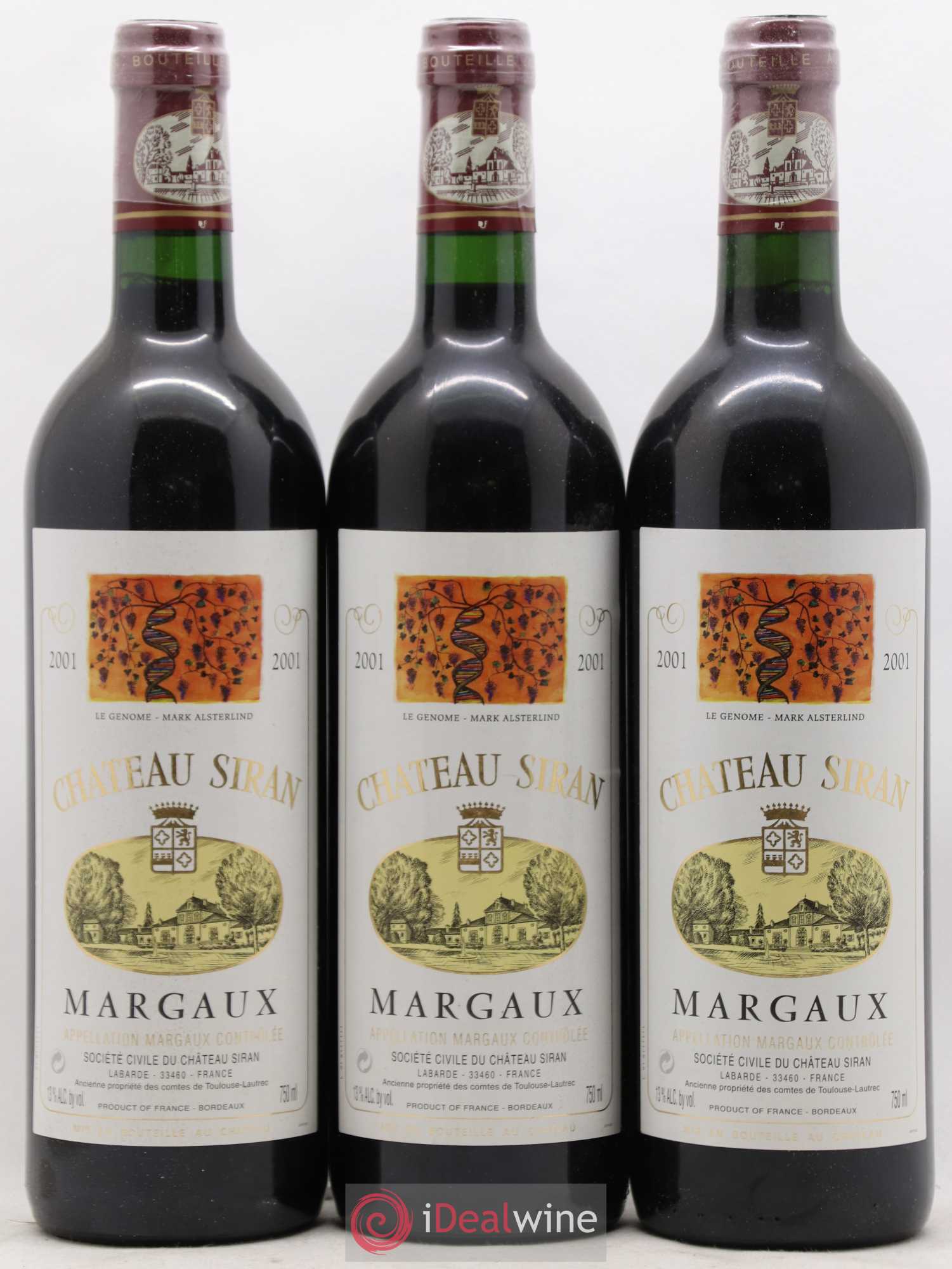 Château Siran 2001 - Lot de 6 bouteilles - 1