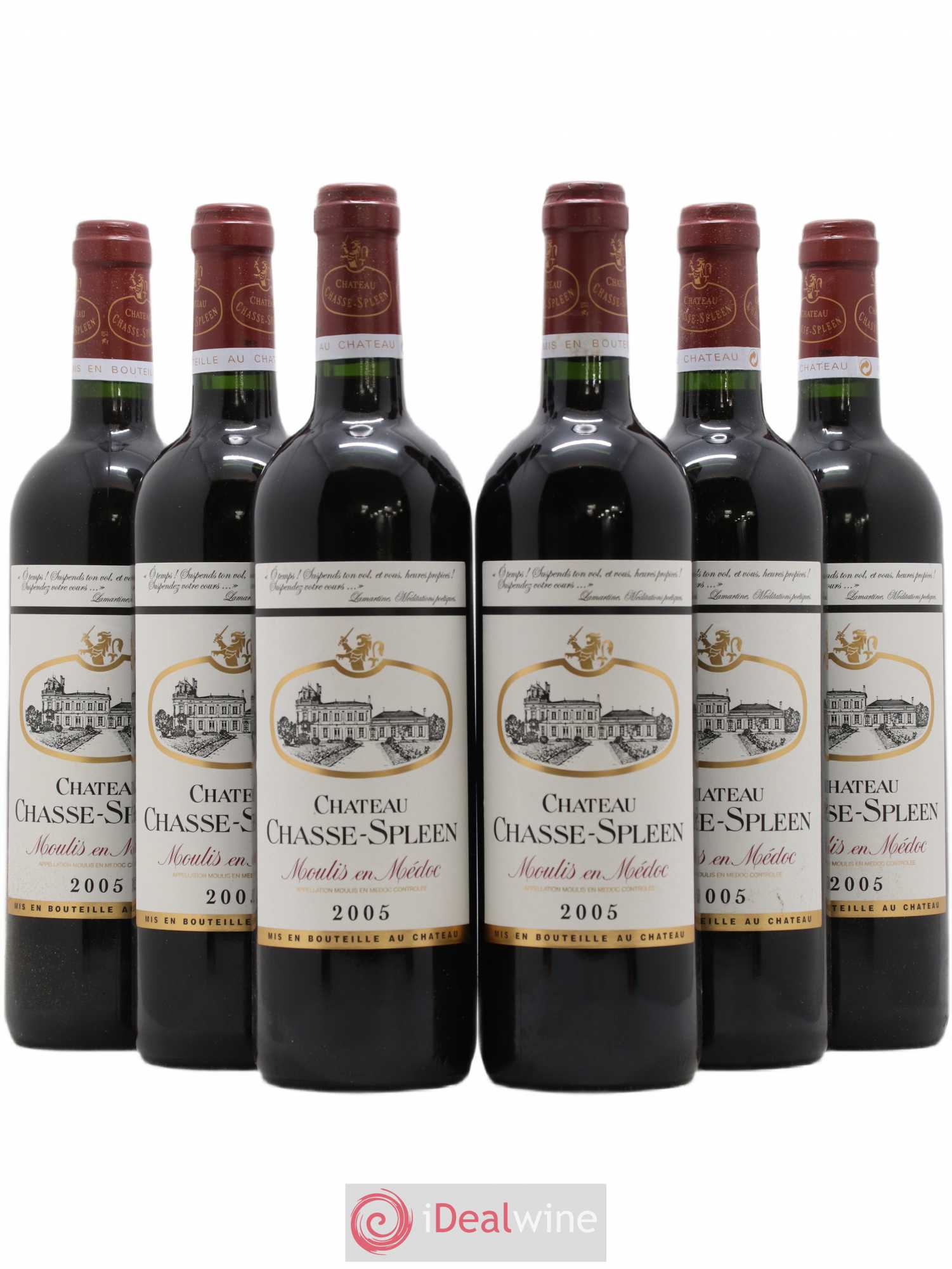 Château Chasse Spleen 2005 - Lot de 6 bouteilles - 0