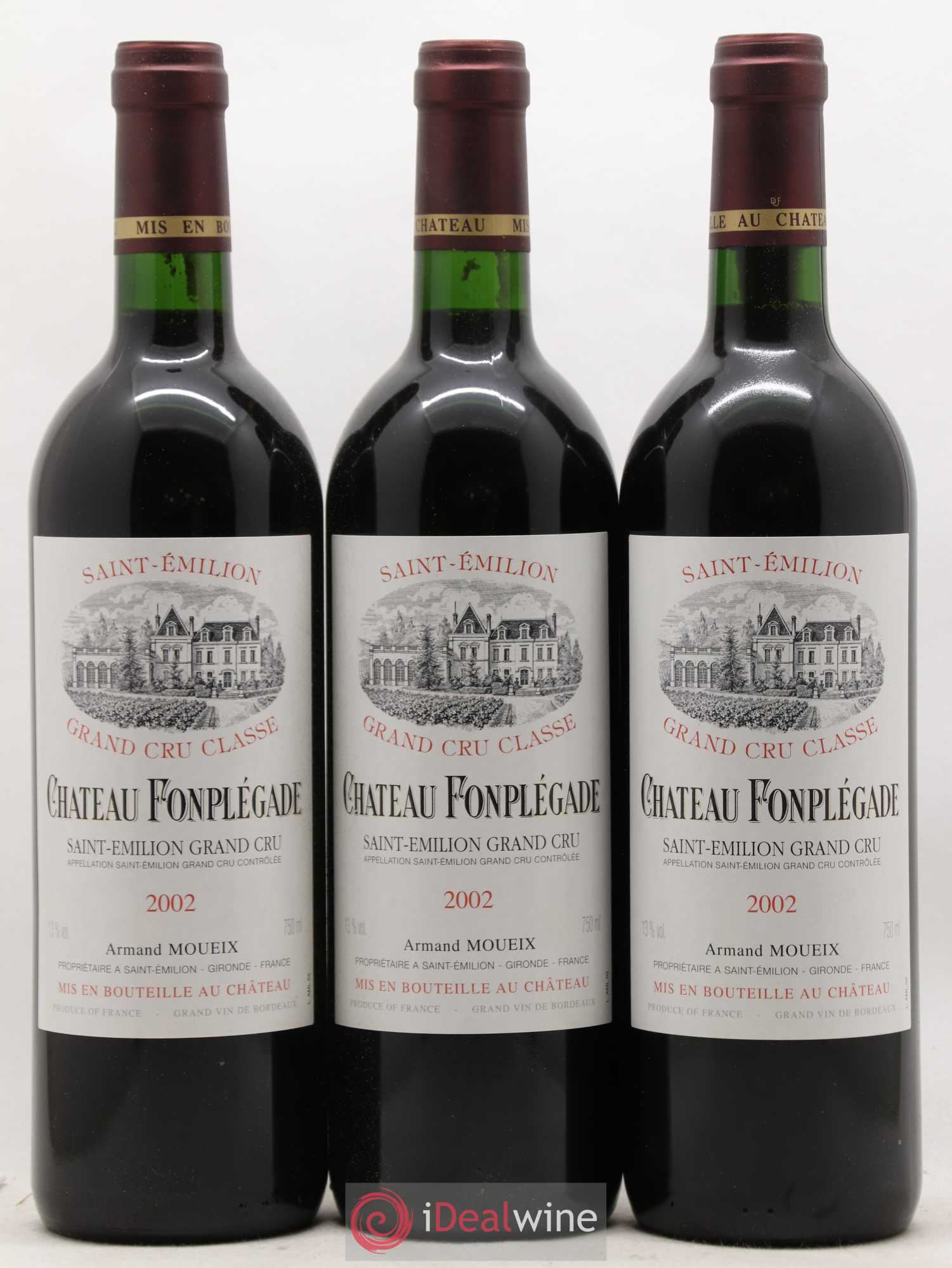 Château Fonplegade Grand Cru Classé 2002 - Lot de 6 bouteilles - 2