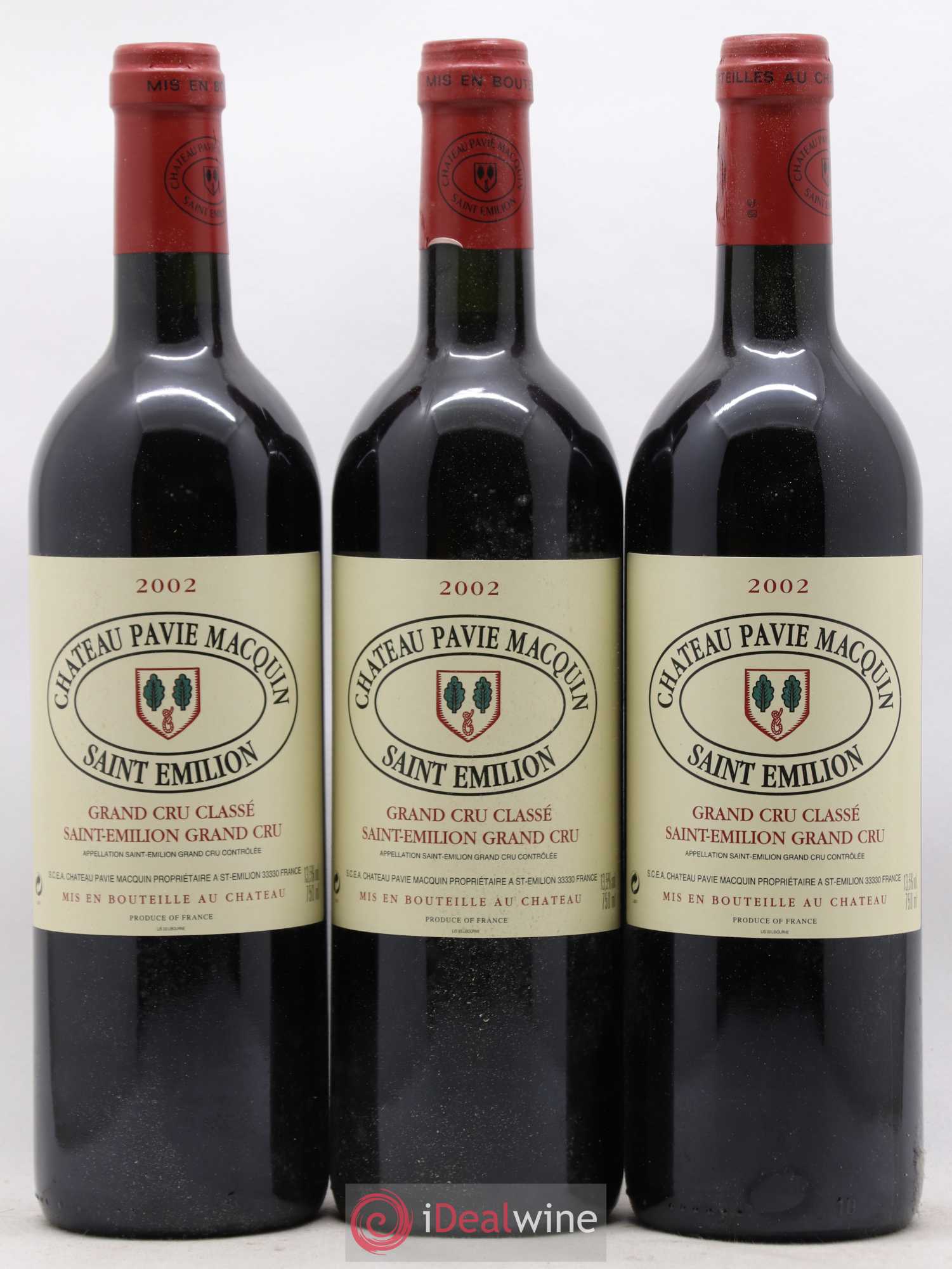 Château Pavie Macquin 1er Grand Cru Classé B 2002 - Lot de 6 bouteilles - 1