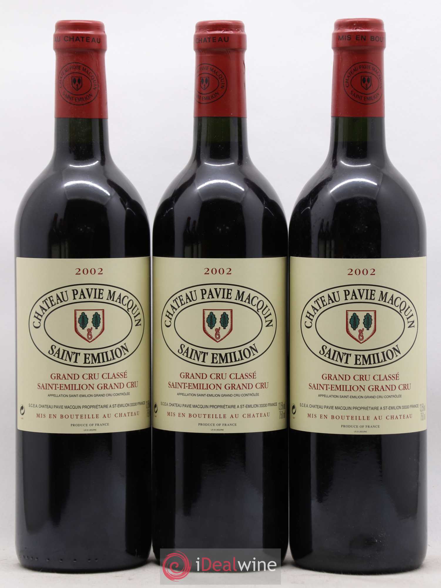 Château Pavie Macquin 1er Grand Cru Classé B 2002 - Lot de 6 bouteilles - 2