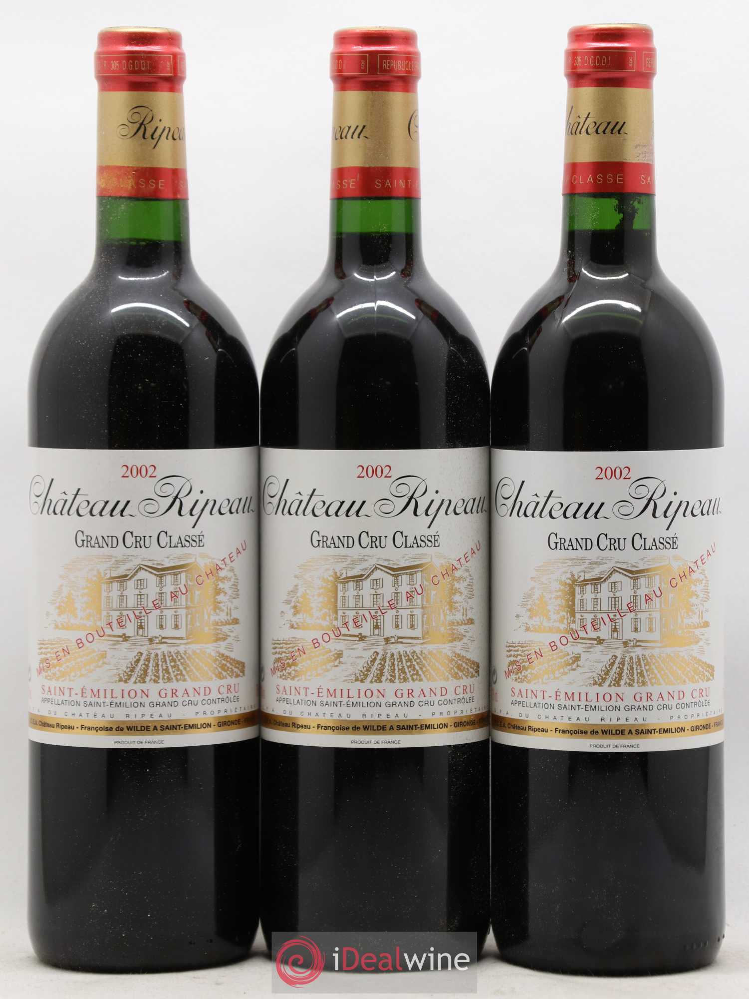Château Ripeau Grand Cru Classé 2002 - Lot de 6 bouteilles - 1