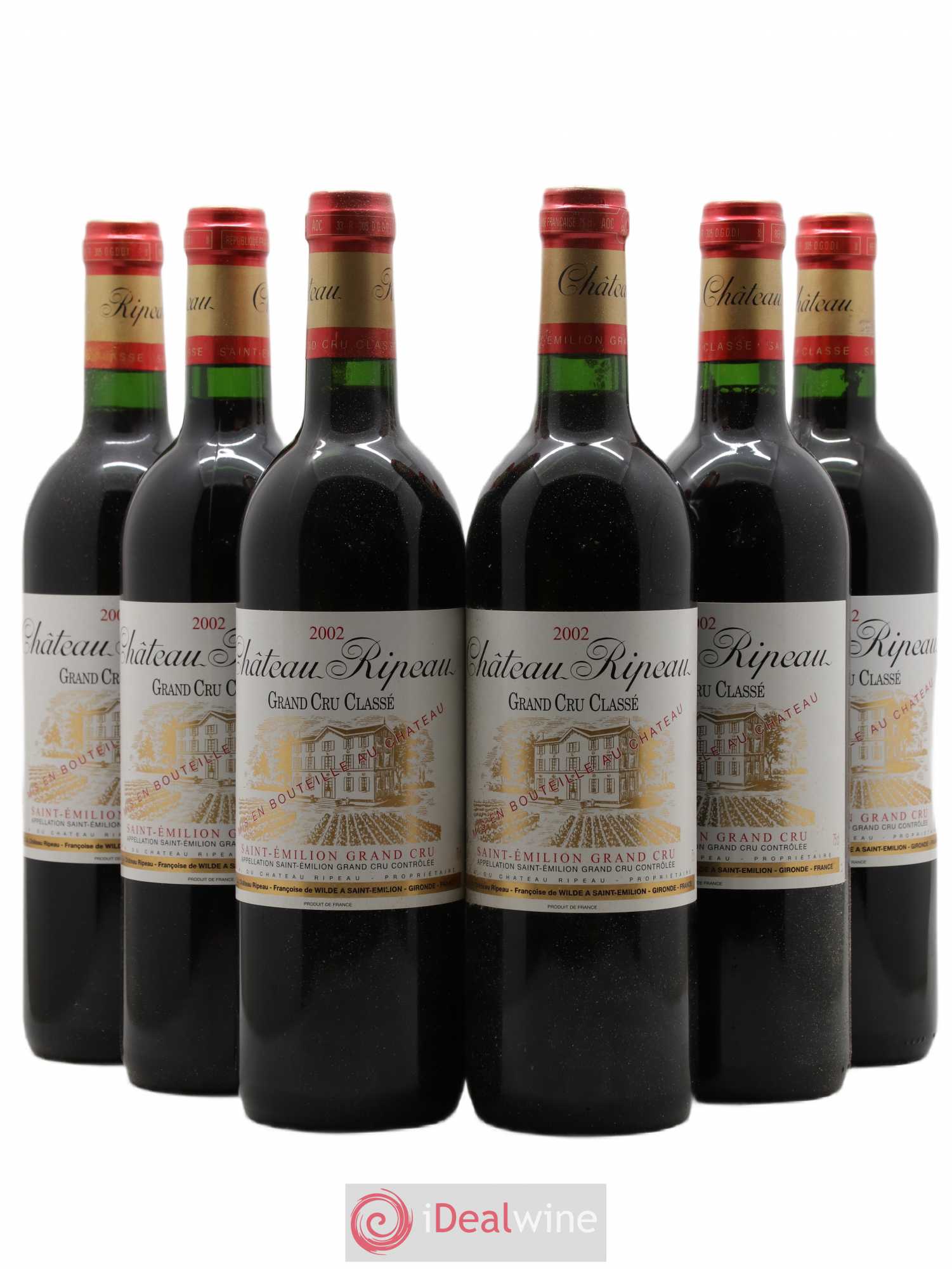 Château Ripeau Grand Cru Classé 2002 - Lot de 6 bouteilles - 0
