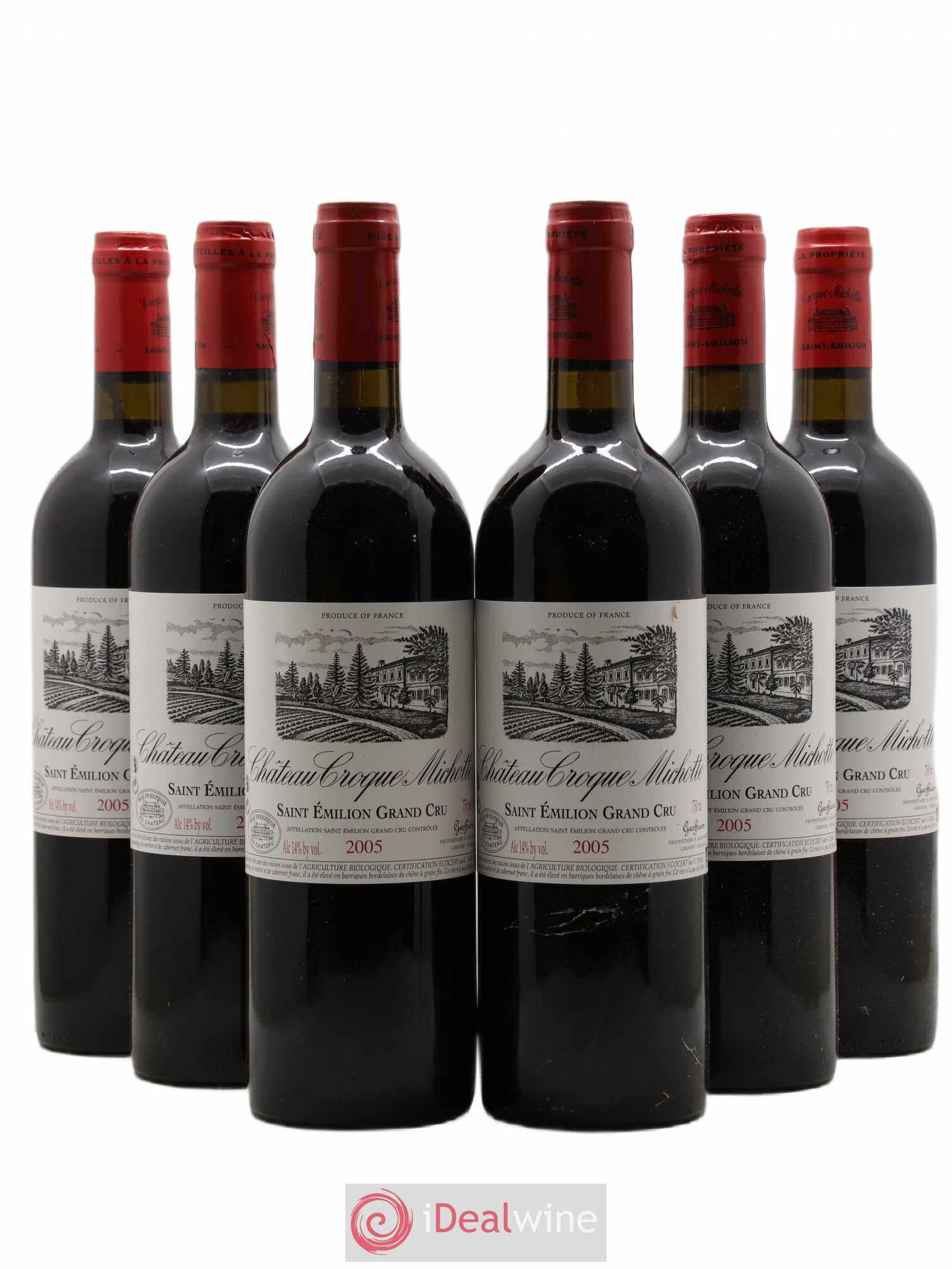 Château Croque Michotte 2005 - Lot de 6 bouteilles - 0