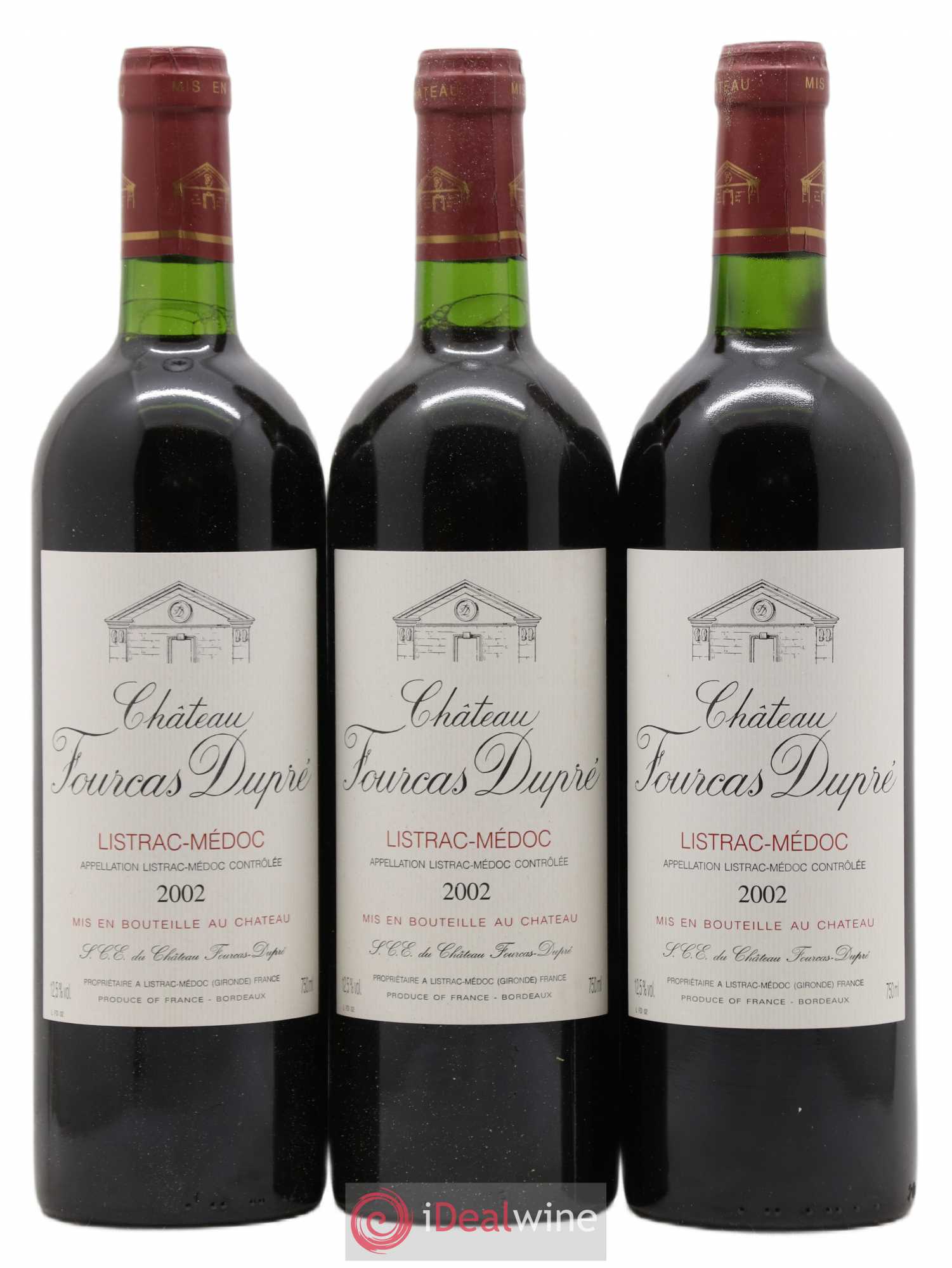 Château Fourcas Dupré 2002 - Lot de 3 bouteilles - 0