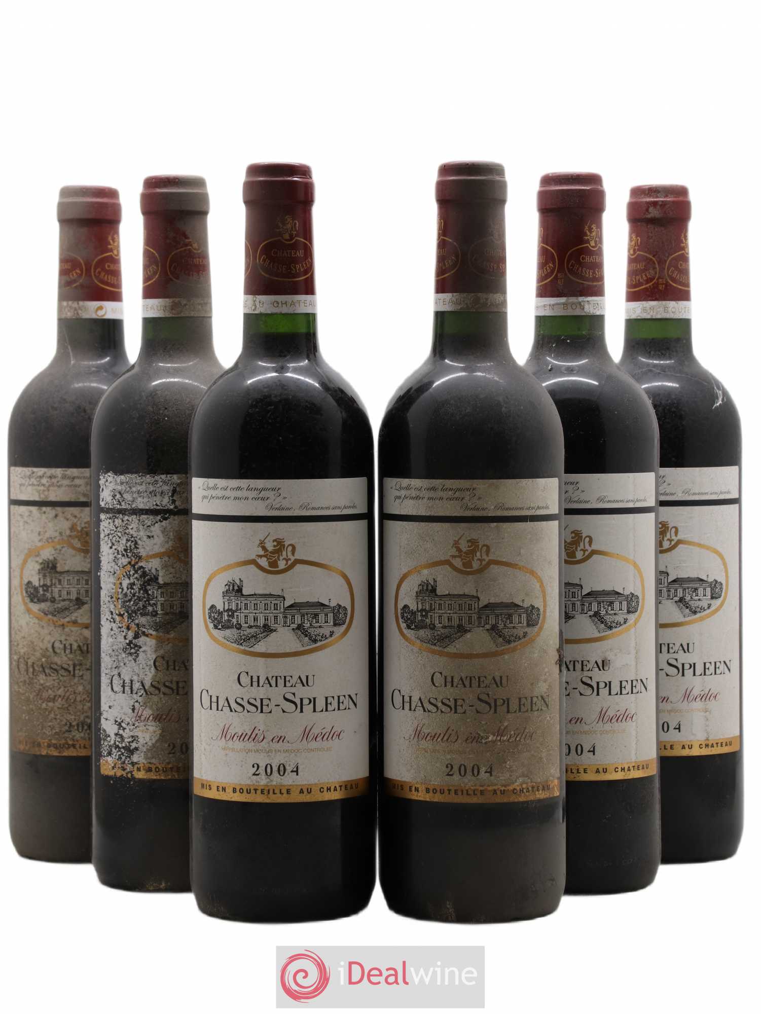 Château Chasse Spleen 2004 - Lot de 6 bouteilles - 0
