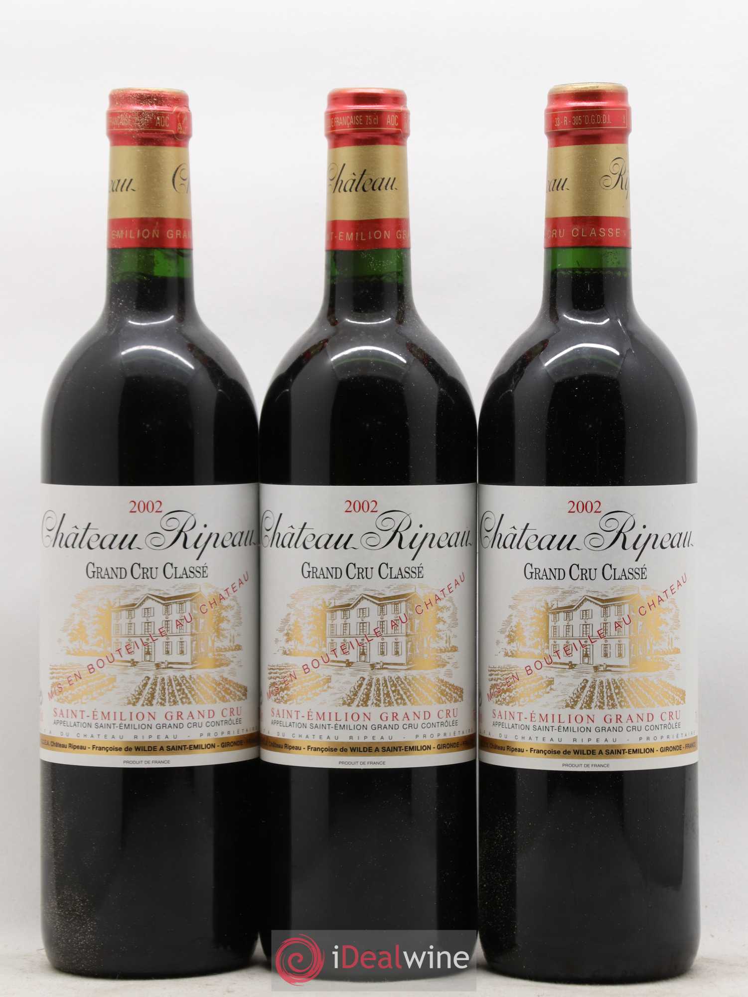 Château Ripeau Grand Cru Classé 2002 - Lot de 6 bouteilles - 1