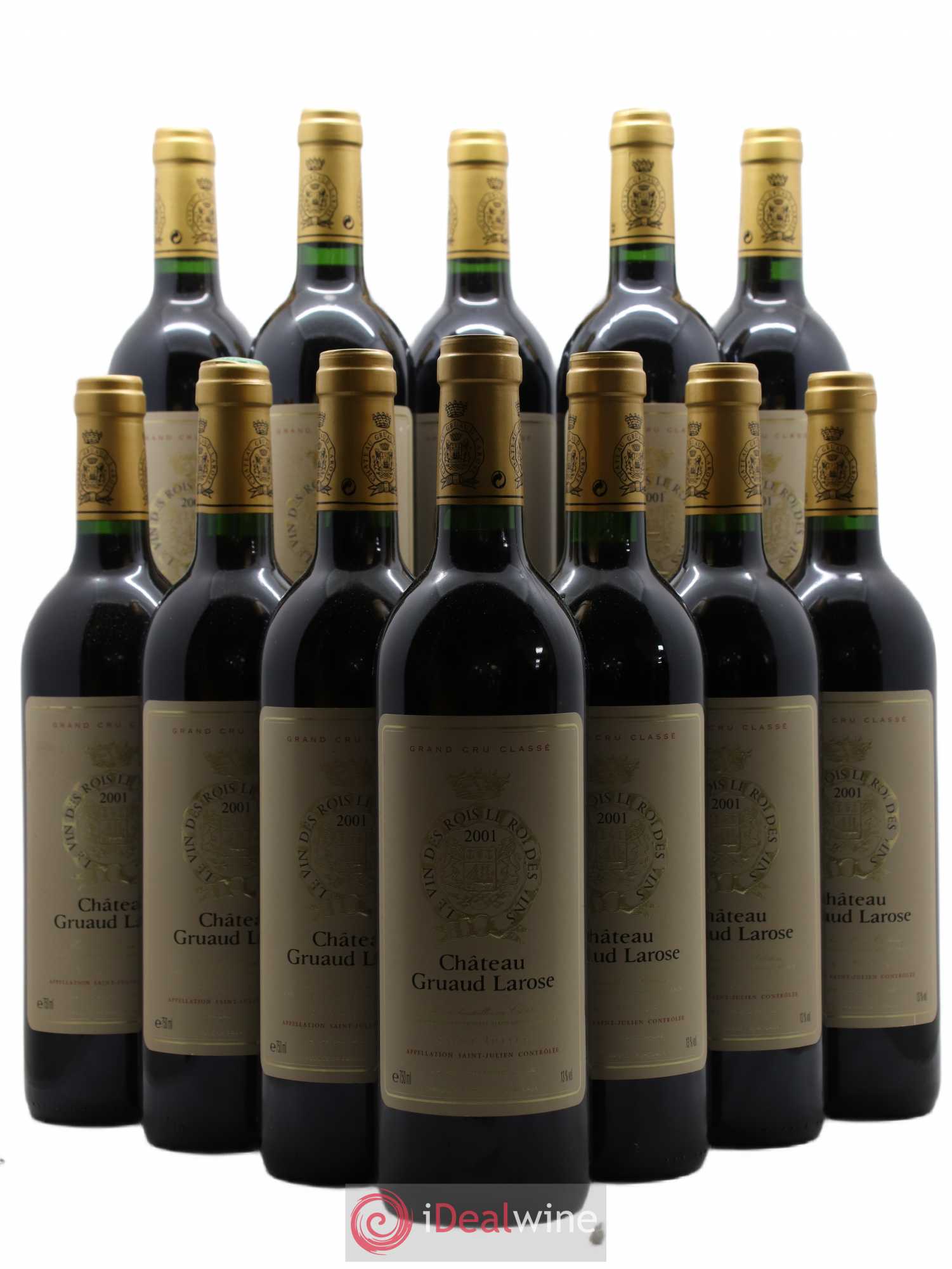 Château Gruaud Larose 2ème Grand Cru Classé 2001 - Lot de 12 bouteilles - 0