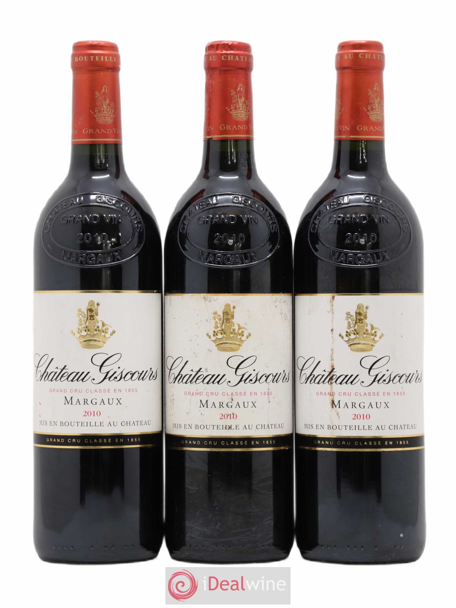Château Giscours 3ème Grand Cru Classé 2010 - Lot de 3 bouteilles - 0
