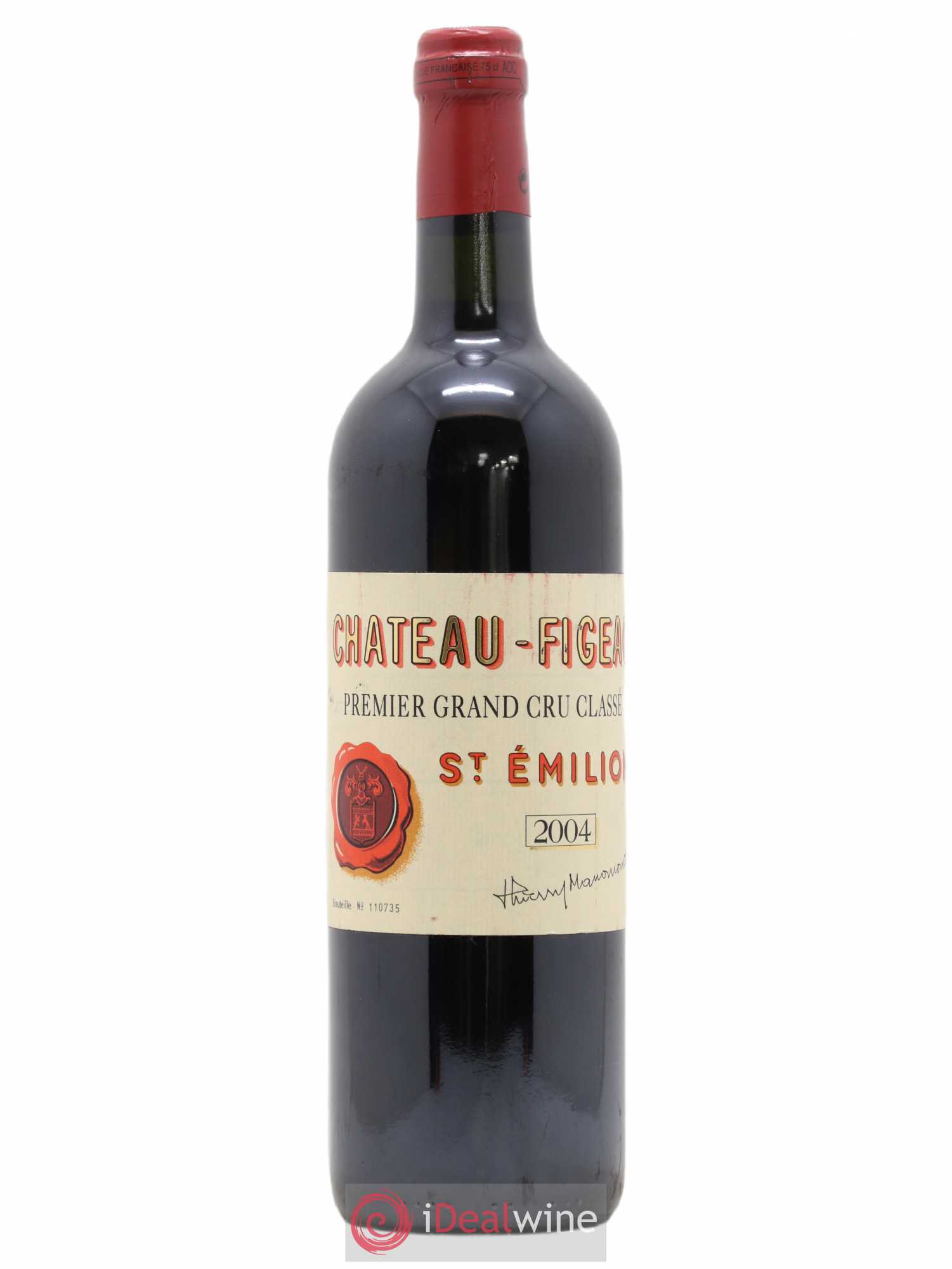 Château Figeac 1er Grand Cru Classé A 2004 - Lot de 1 bouteille - 0