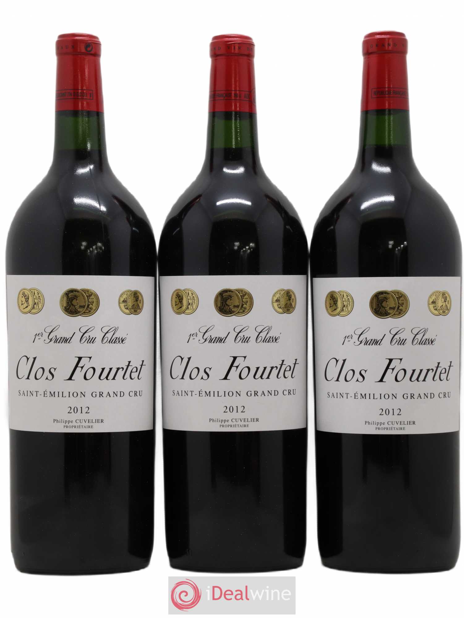 Clos Fourtet 1er Grand Cru Classé B 2012 - Lot de 3 magnums - 0