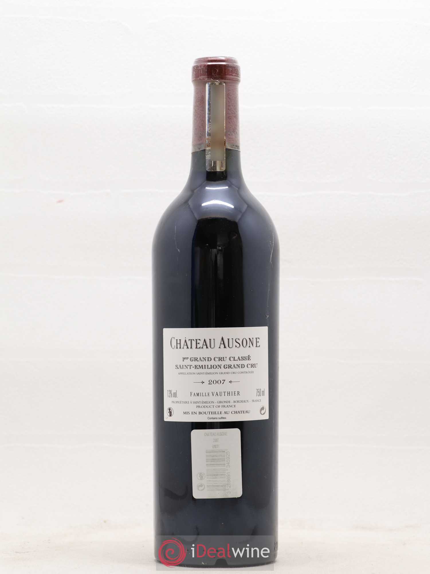 Château Ausone 1er Grand Cru Classé A 2007 - Lot de 1 bouteille - 1