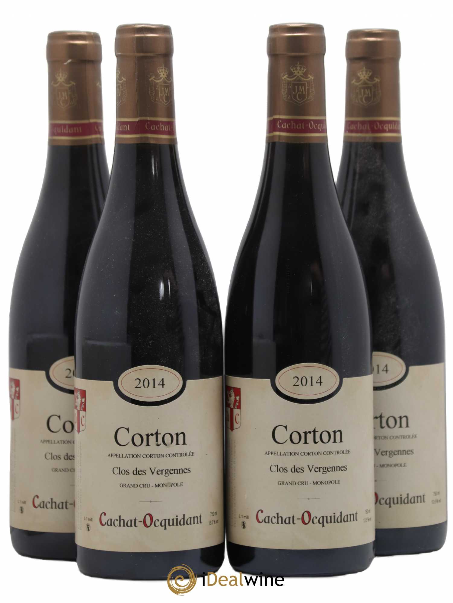 Corton Grand Cru Clos Des Vergennes Cachat Ocquidant 2014 - Lot de 4 bouteilles - 0