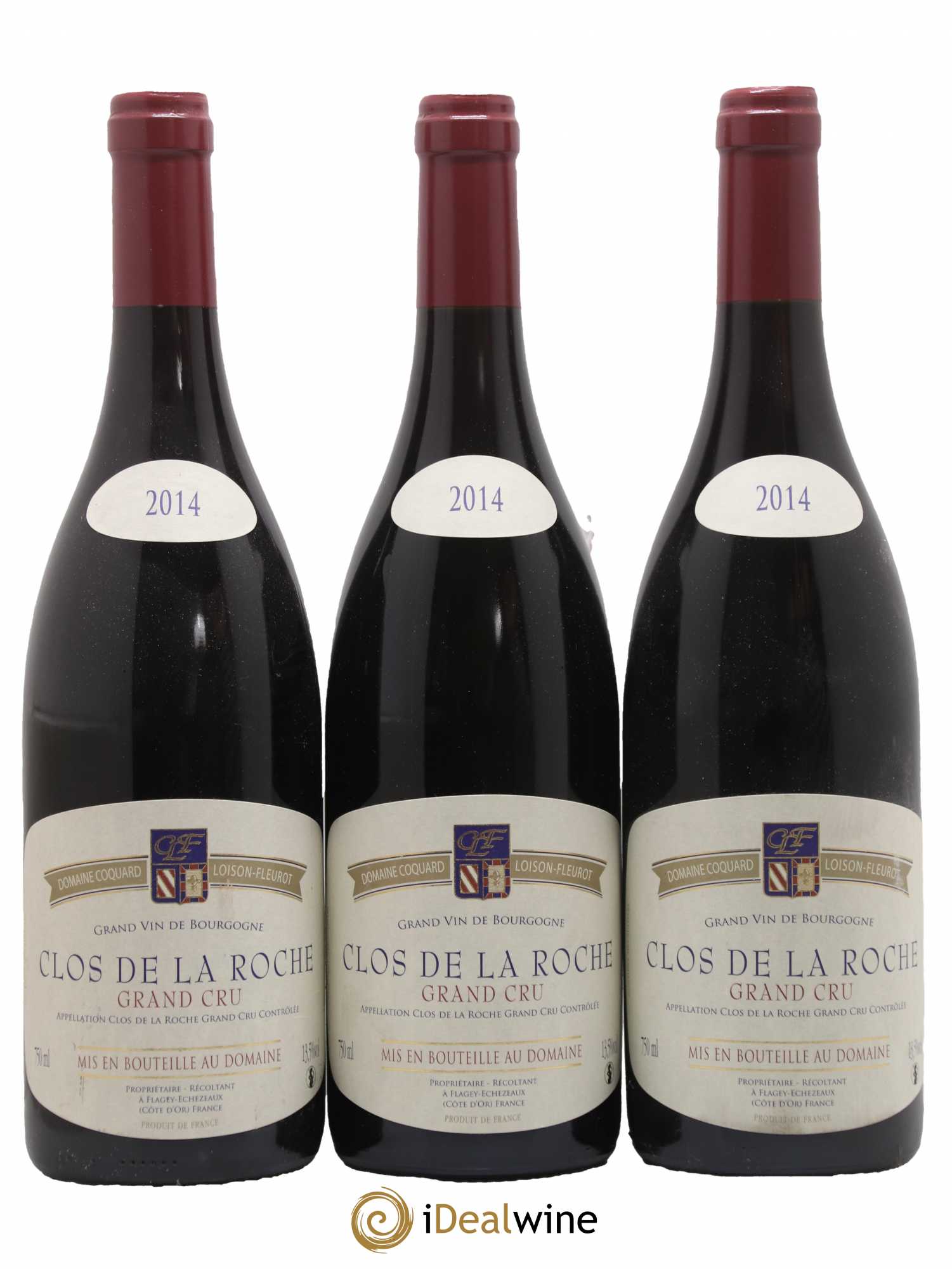Clos de la Roche Grand Cru Coquard Loison-Fleurot 2014 - Lot de 3 bouteilles - 0