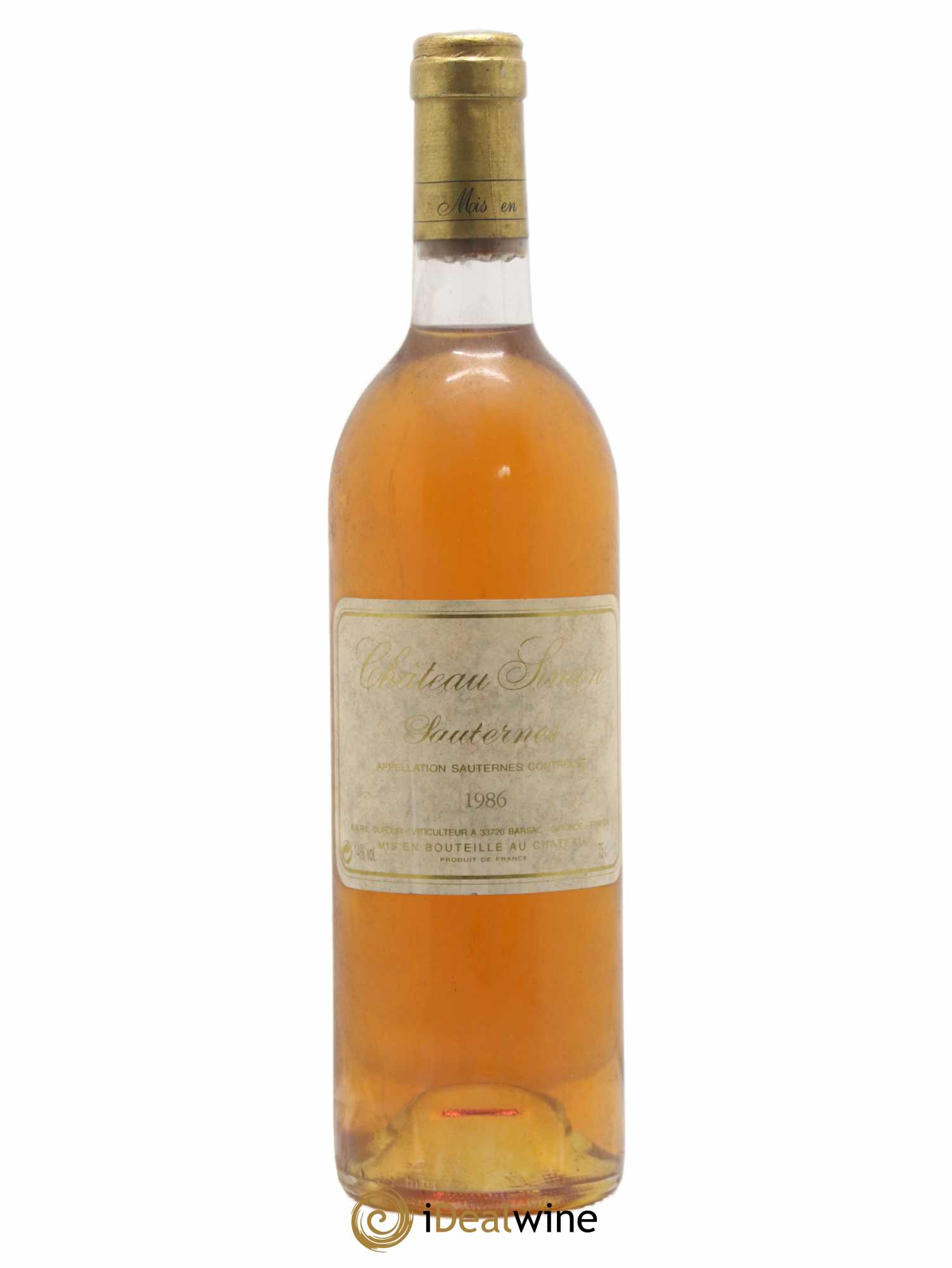 Sauternes Château Simon 1986 - Posten von 1 Flasche - 0