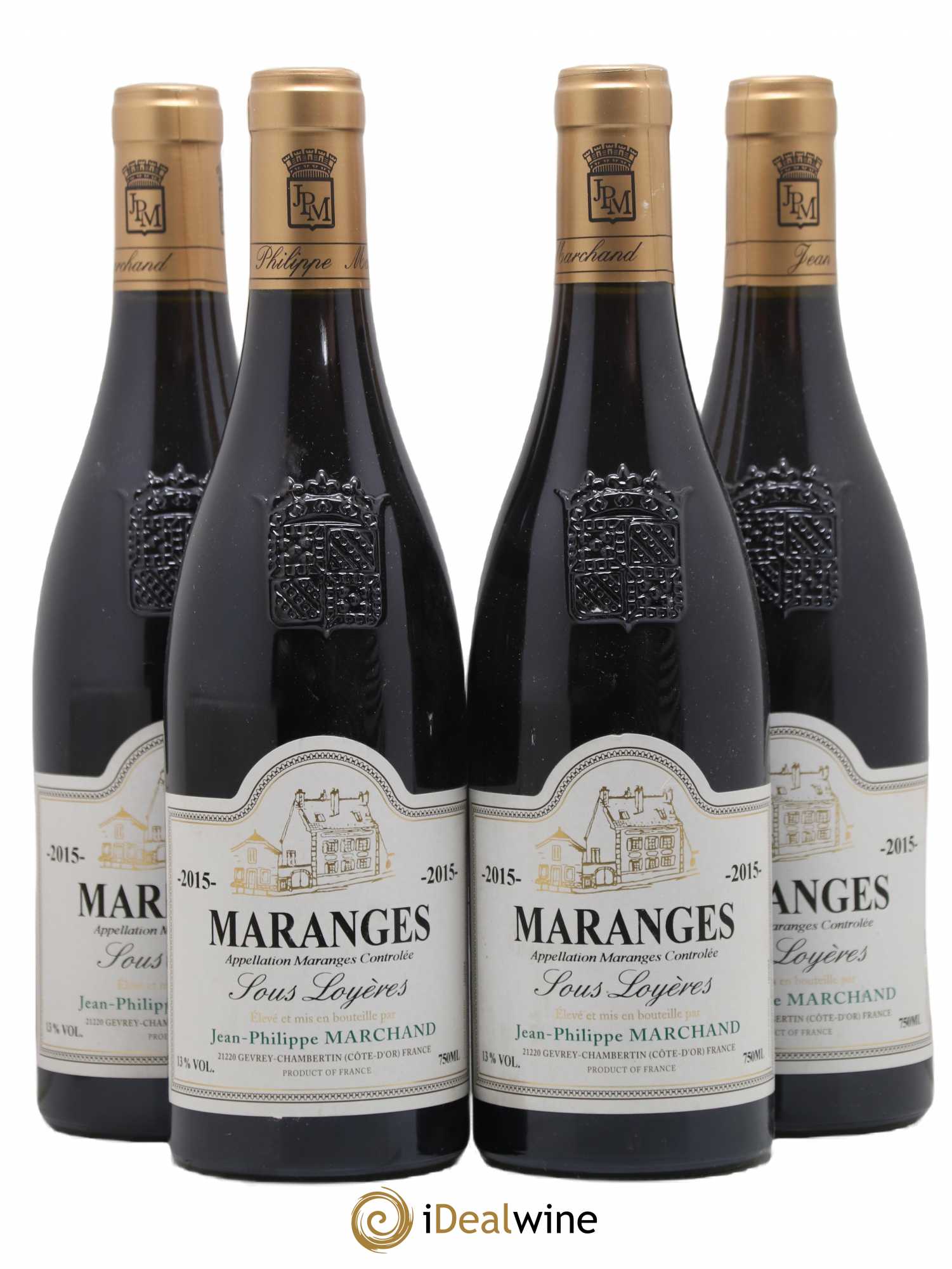 Maranges Sous Loyères Domaine Marchand 2015 - Posten von 4 Flaschen - 0