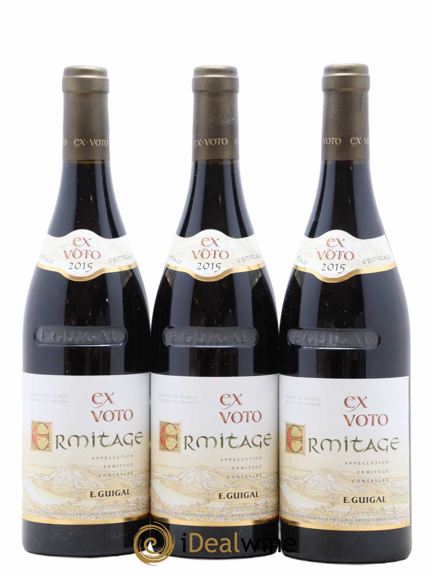 Ermitage Ex Voto Guigal 2015 - Lot de 3 bouteilles - 0