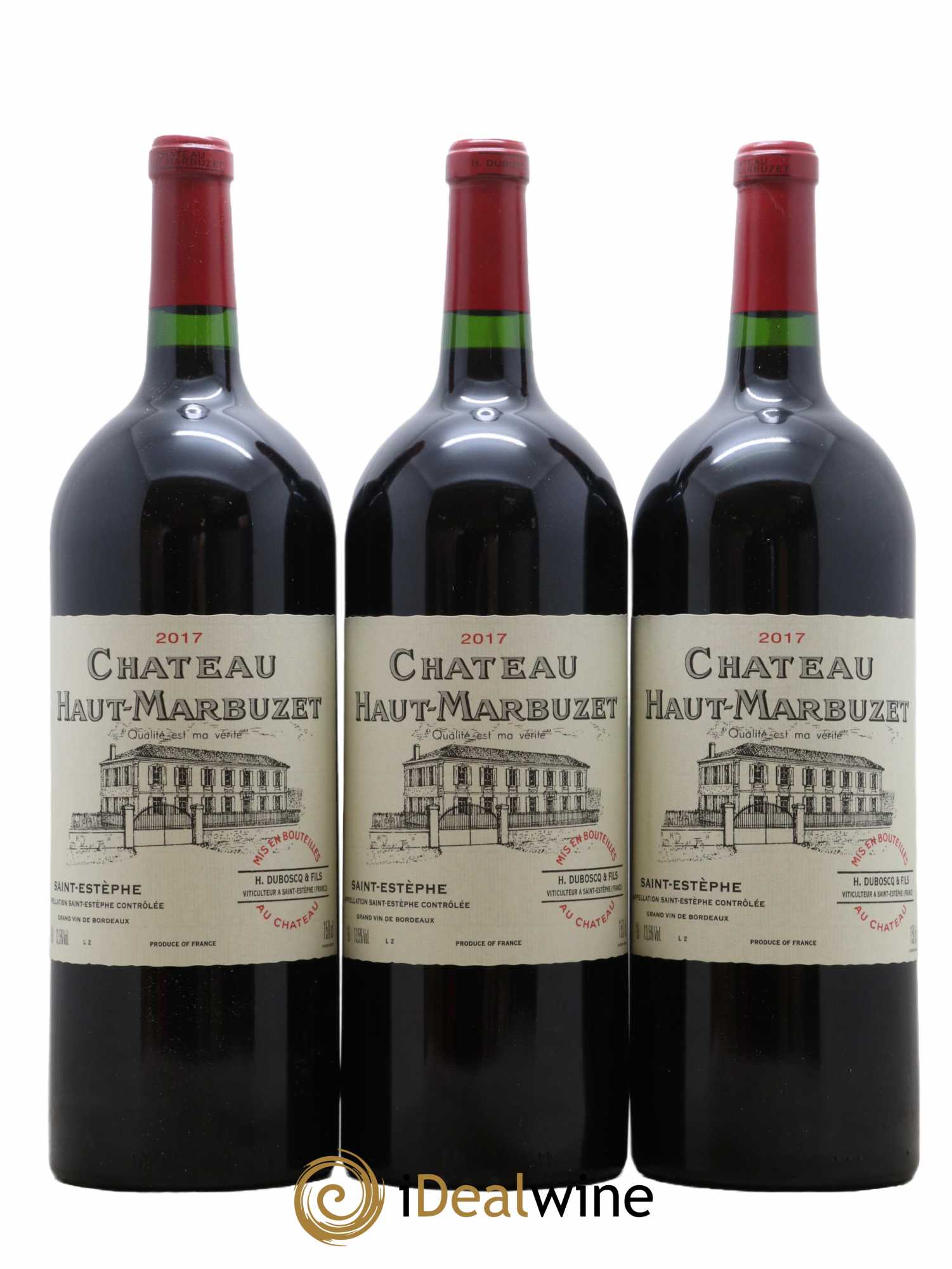 Château Haut Marbuzet 2017 - Lot de 6 magnums - 1