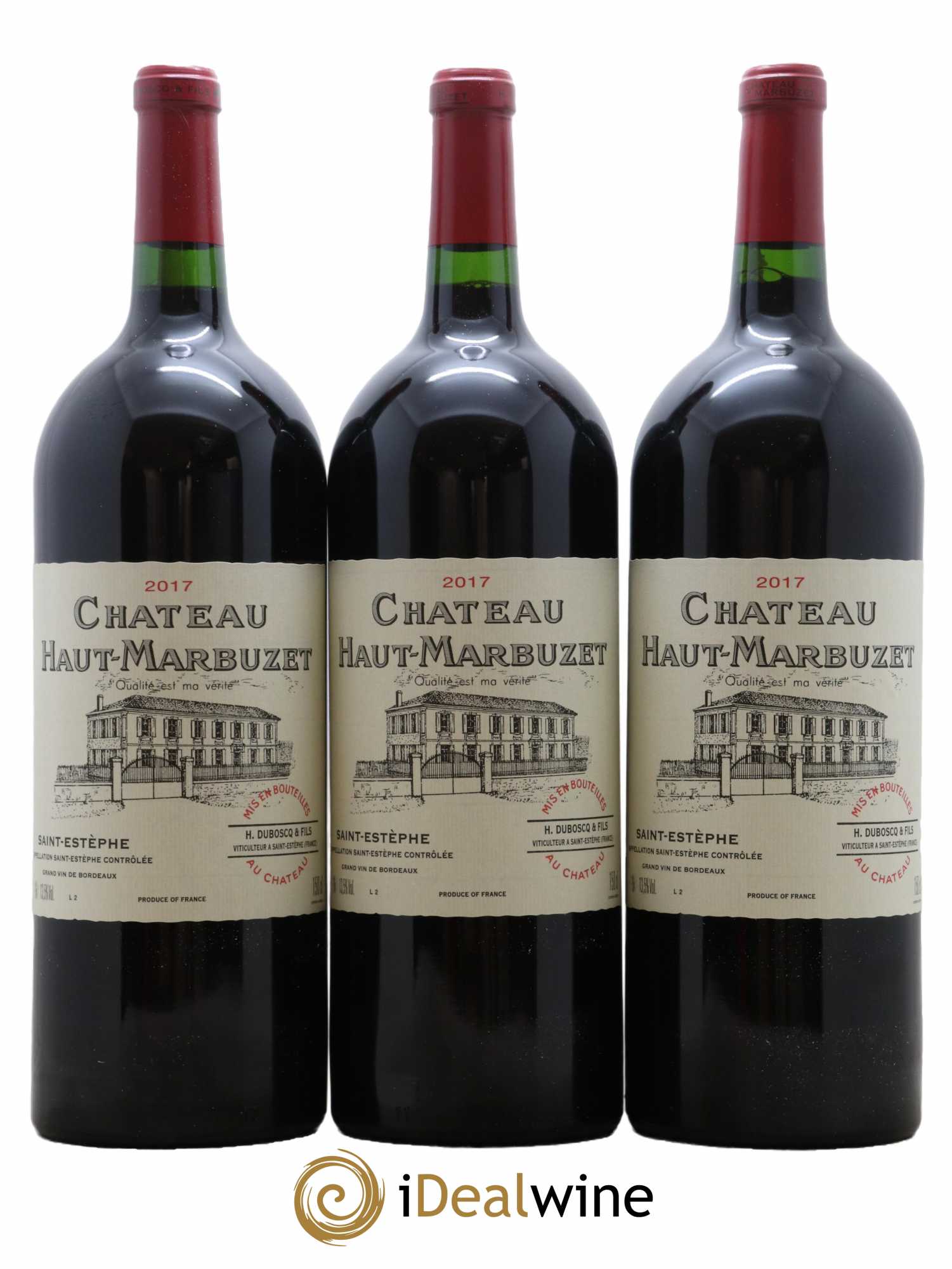 Château Haut Marbuzet 2017 - Lot de 6 magnums - 1