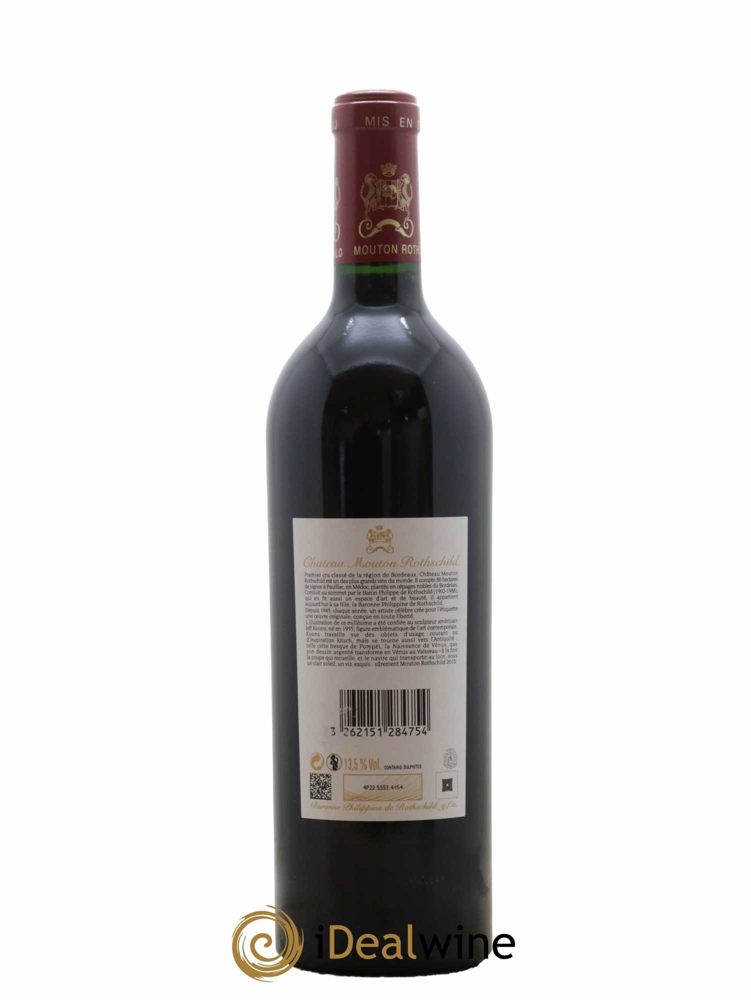 Château Mouton Rothschild 1er Grand Cru Classé 2010 - Lot de 1 bouteille - 1