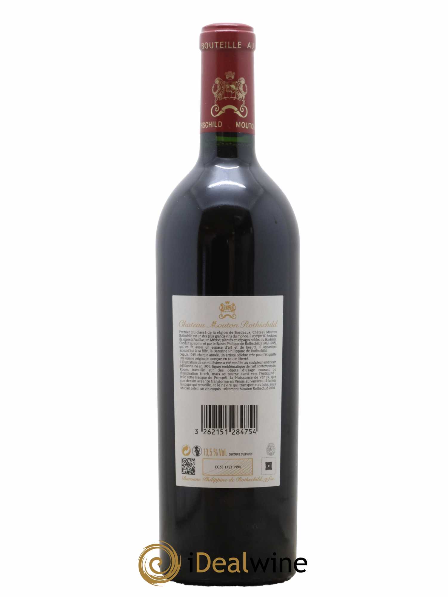 Château Mouton Rothschild 1er Grand Cru Classé 2010 - Lot de 1 bouteille - 1