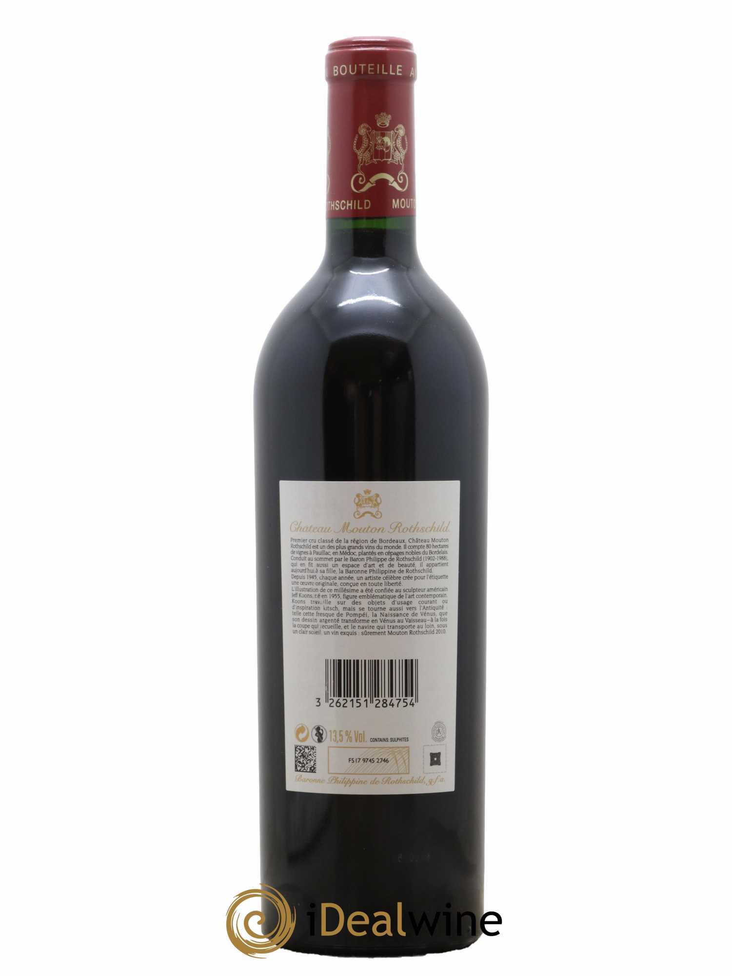 Château Mouton Rothschild 1er Grand Cru Classé 2010 - Lot de 1 bouteille - 1