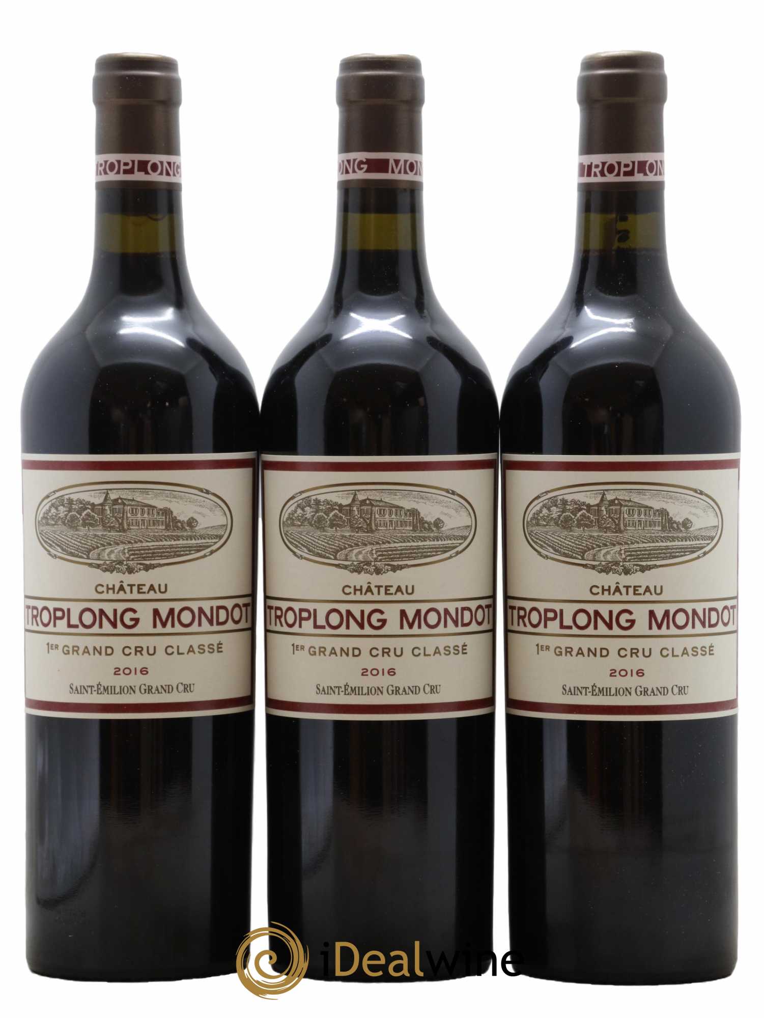 Château Troplong Mondot 1er Grand Cru Classé B 2016 - Lot de 6 bouteilles - 1