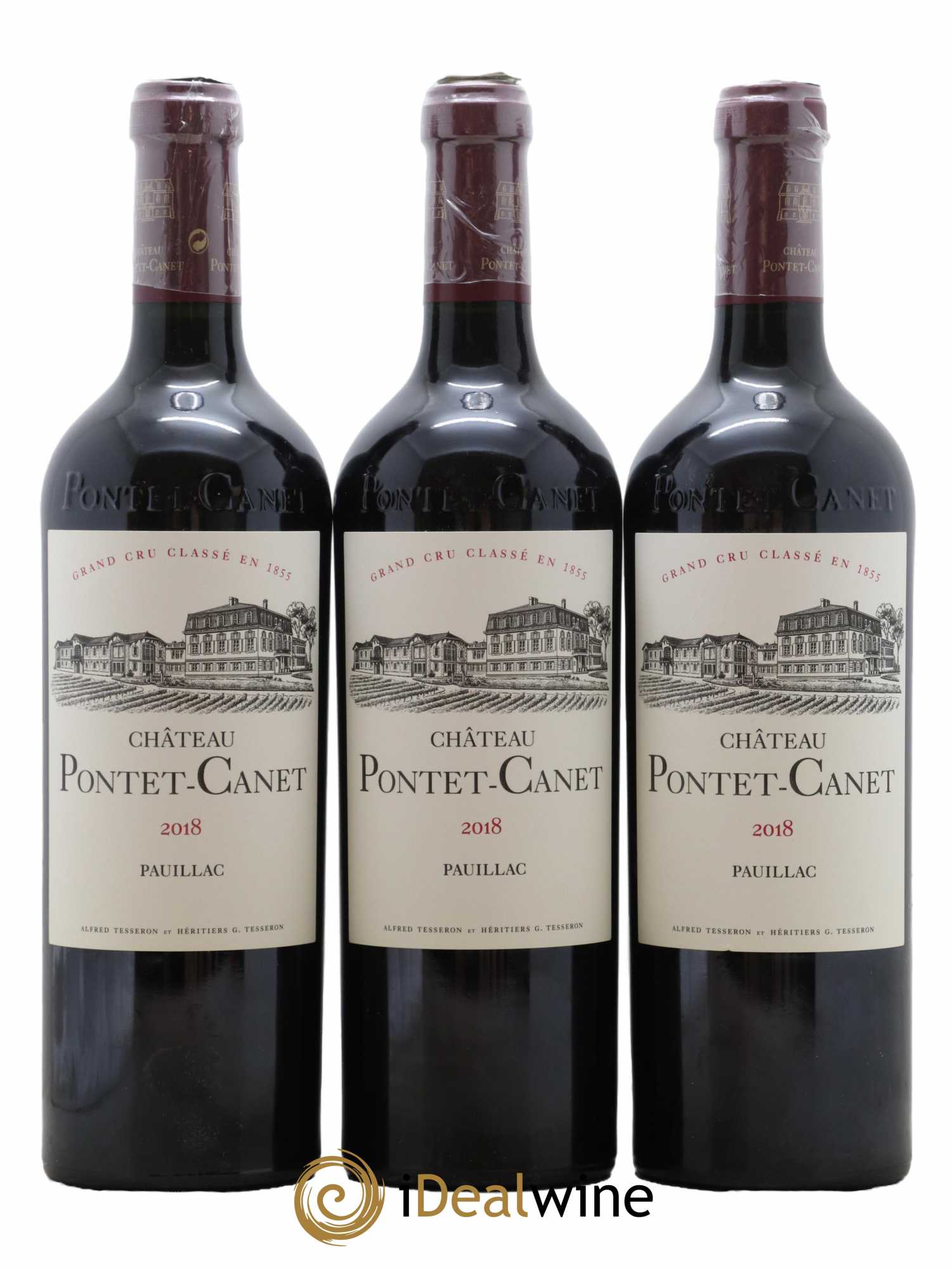Château Pontet Canet 5ème Grand Cru Classé 2018 - Lot de 6 bouteilles - 1