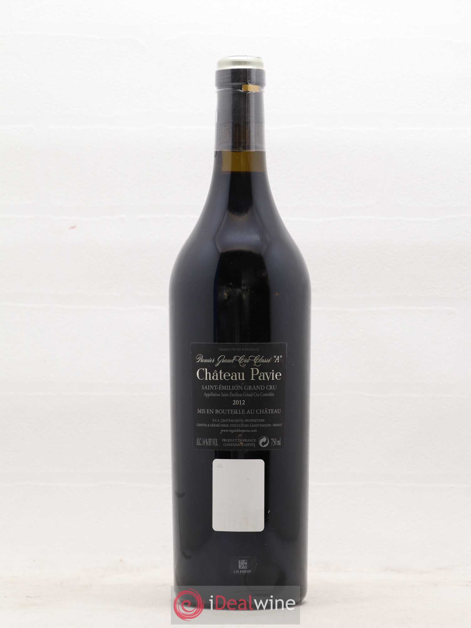 Château Pavie 1er Grand Cru Classé A 2012 - Lot de 1 bouteille - 1