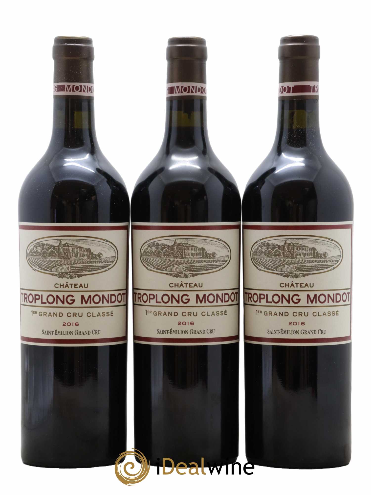 Château Troplong Mondot 1er Grand Cru Classé B 2016 - Lot de 6 bouteilles - 1