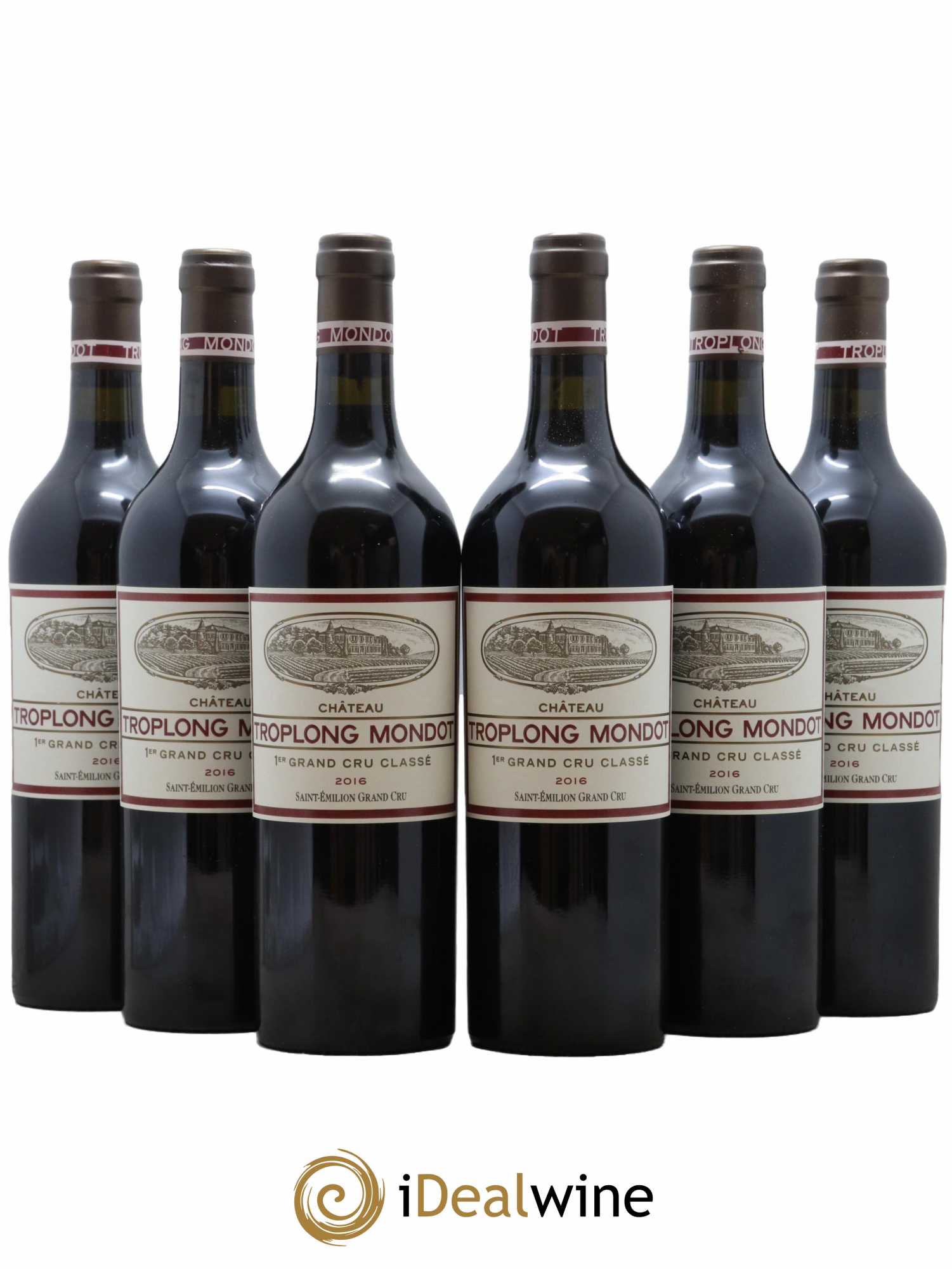 Château Troplong Mondot 1er Grand Cru Classé B 2016 - Lot de 6 bouteilles - 0