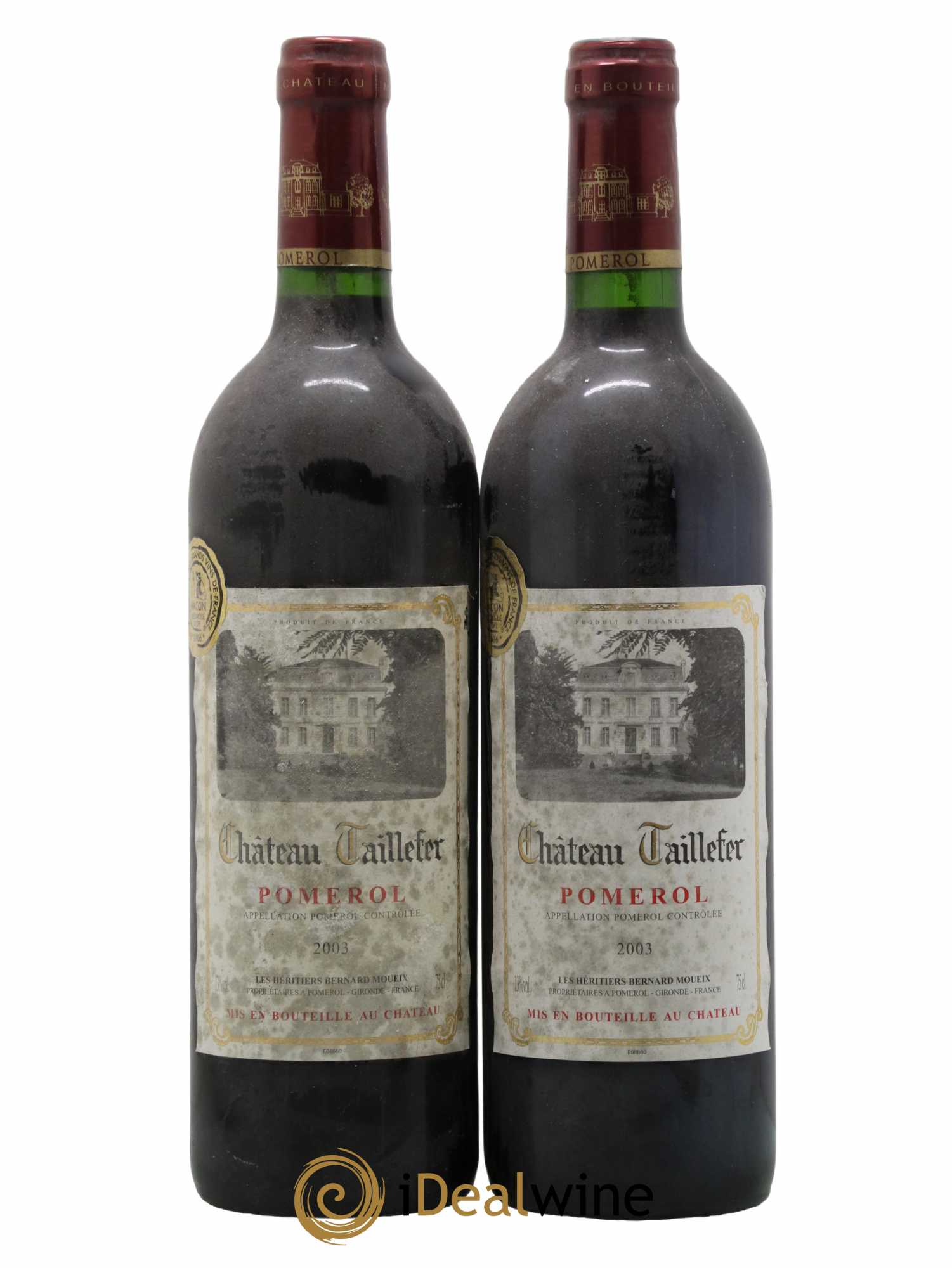 Château Taillefer 2003 - Lot de 2 bouteilles - 0