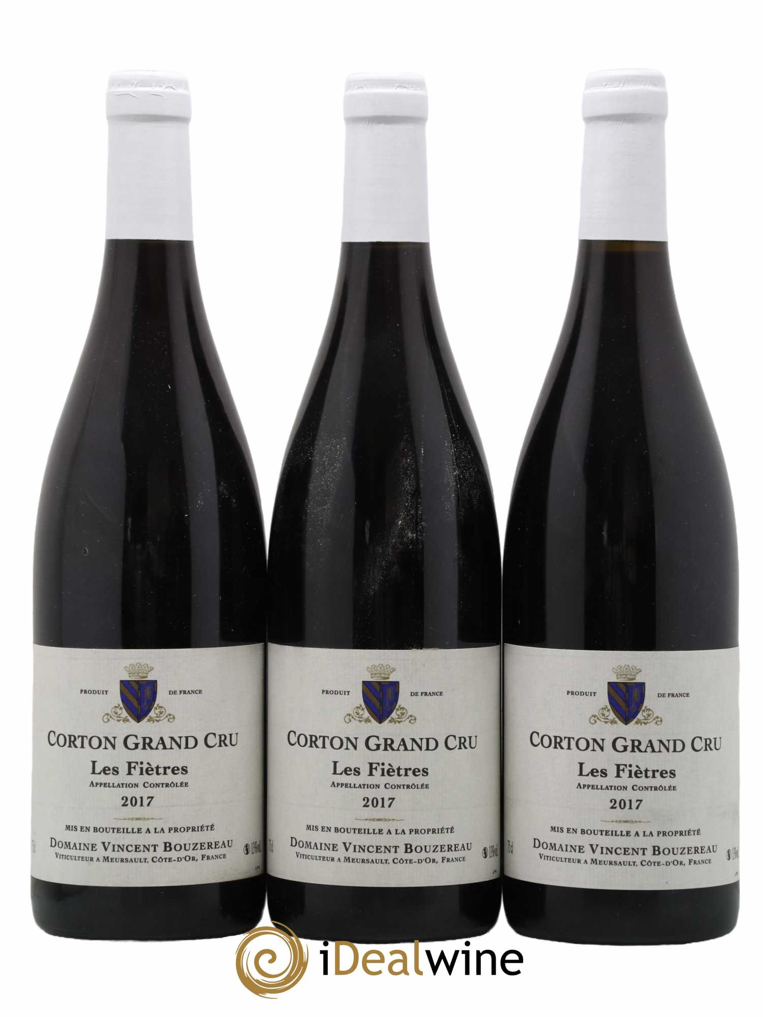 Corton Grand Cru Clos des Fiètres Vincent Bouzereau (Domaine) 2017 - Lot de 3 bouteilles - 0