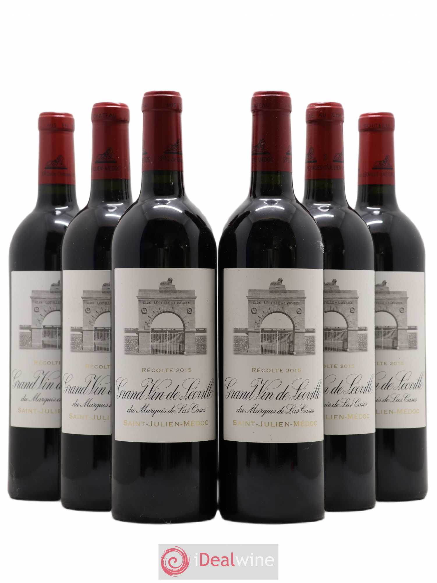Château Léoville Las Cases 2ème Grand Cru Classé 2015 - Lot de 6 bouteilles - 0