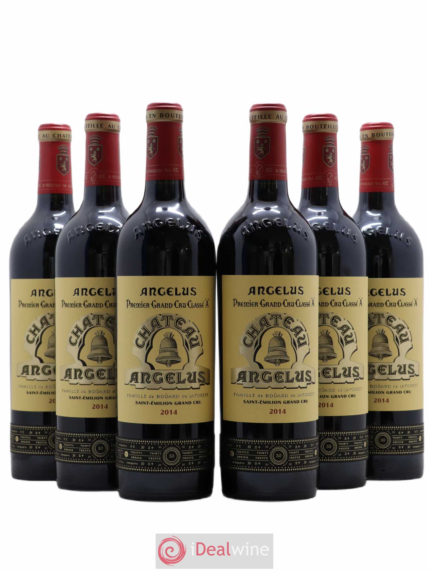 Château Angélus 1er Grand Cru Classé A 2014 - Lot de 6 bouteilles - 0