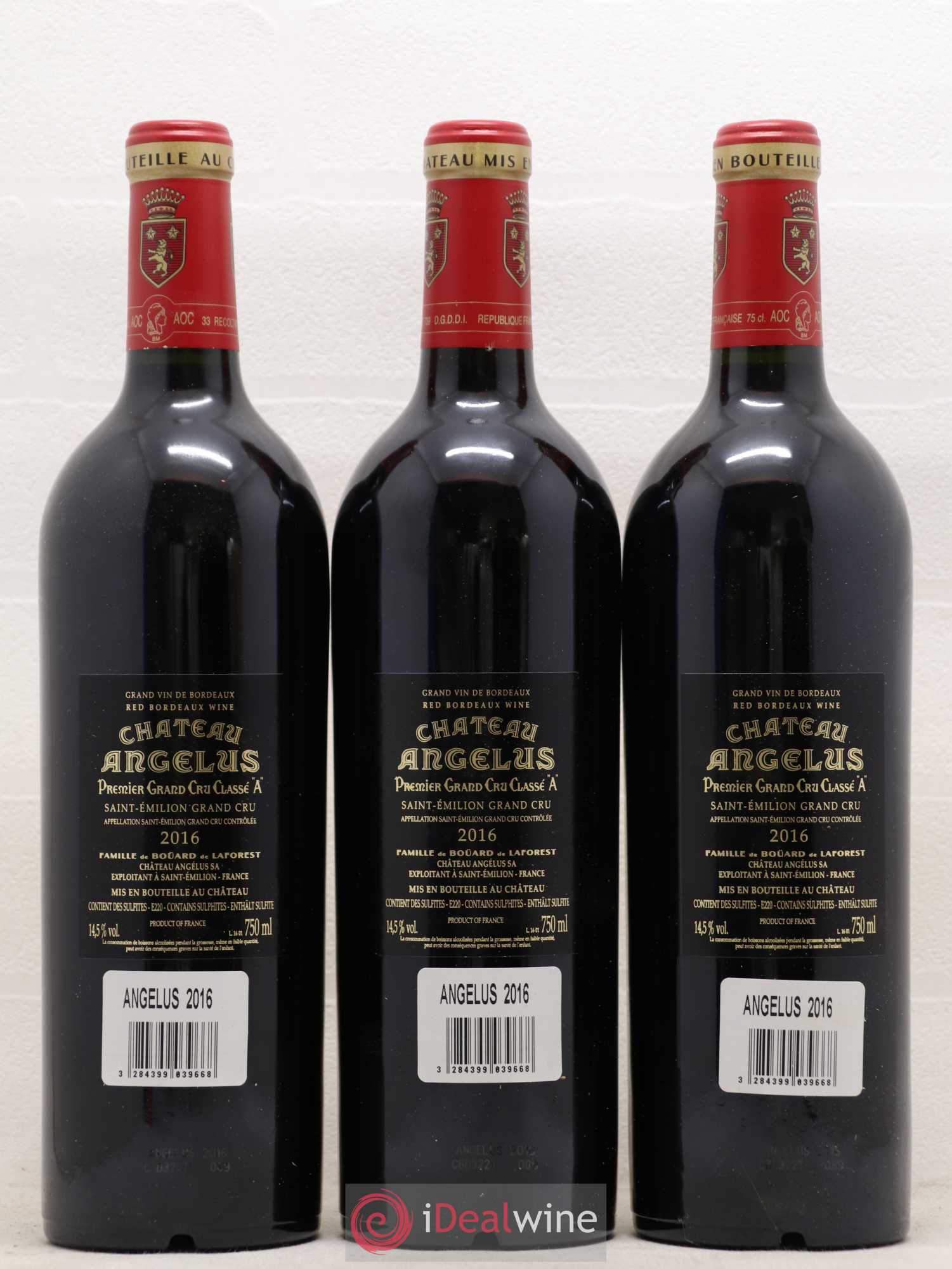 Château Angélus 1er Grand Cru Classé A 2016 - Lot de 6 bouteilles - 4