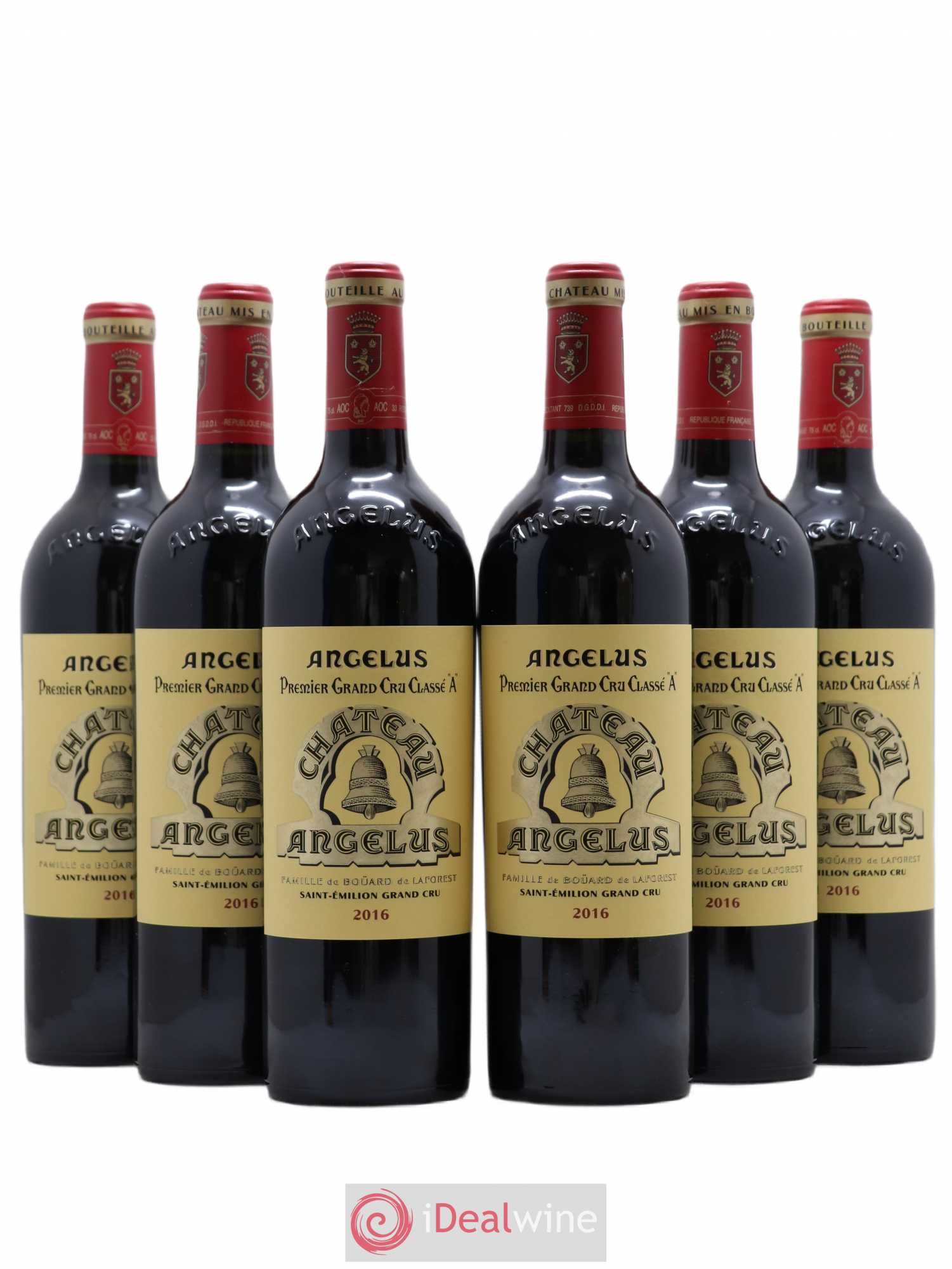 Château Angélus 1er Grand Cru Classé A 2016 - Lot de 6 bouteilles - 0