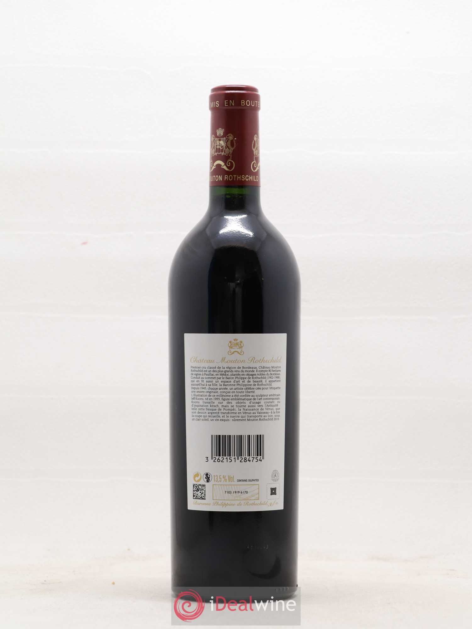 Château Mouton Rothschild 1er Grand Cru Classé 2010 - Lot de 1 bouteille - 1