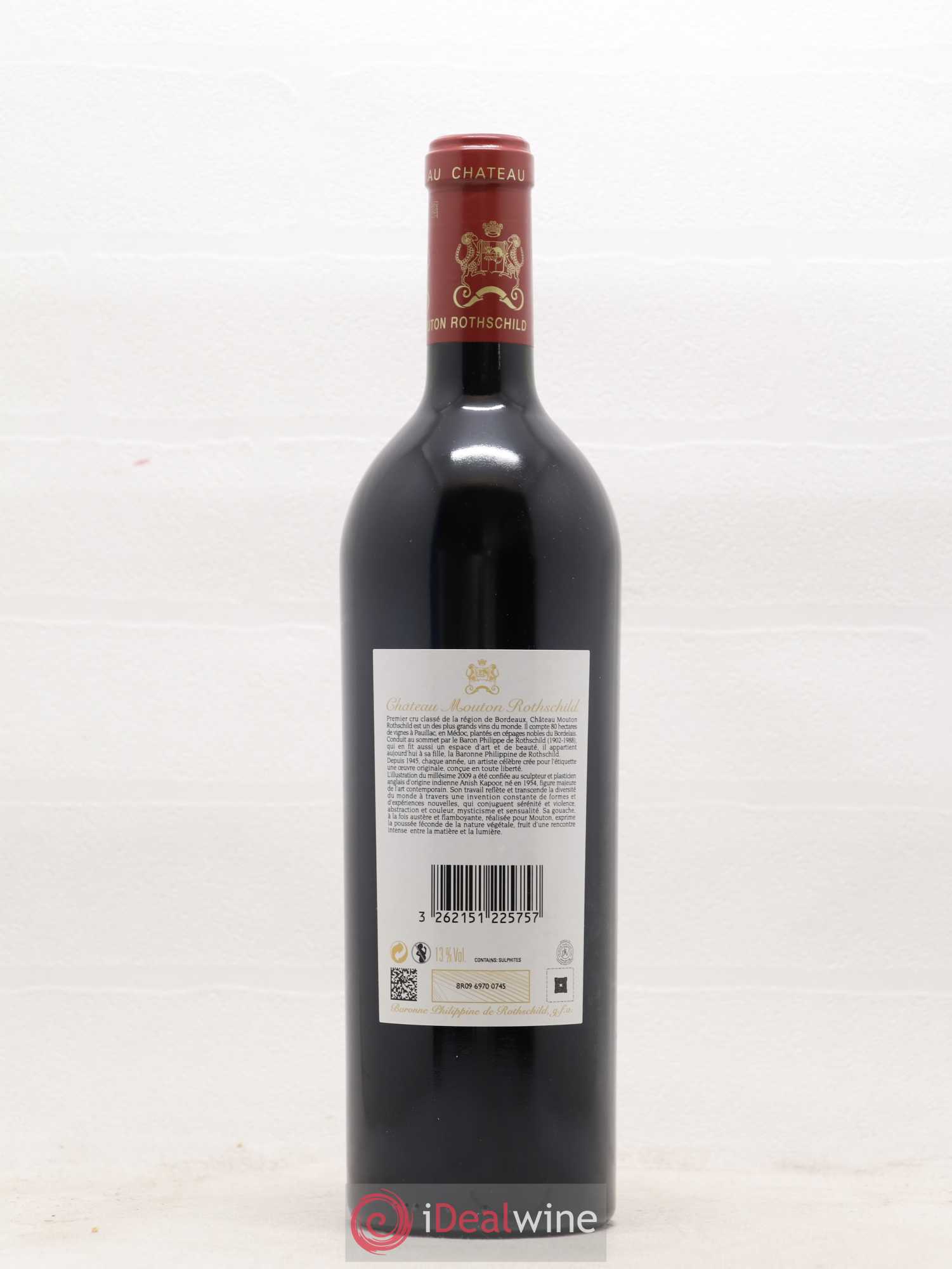 Château Mouton Rothschild 1er Grand Cru Classé 2009 - Lot de 1 bouteille - 1