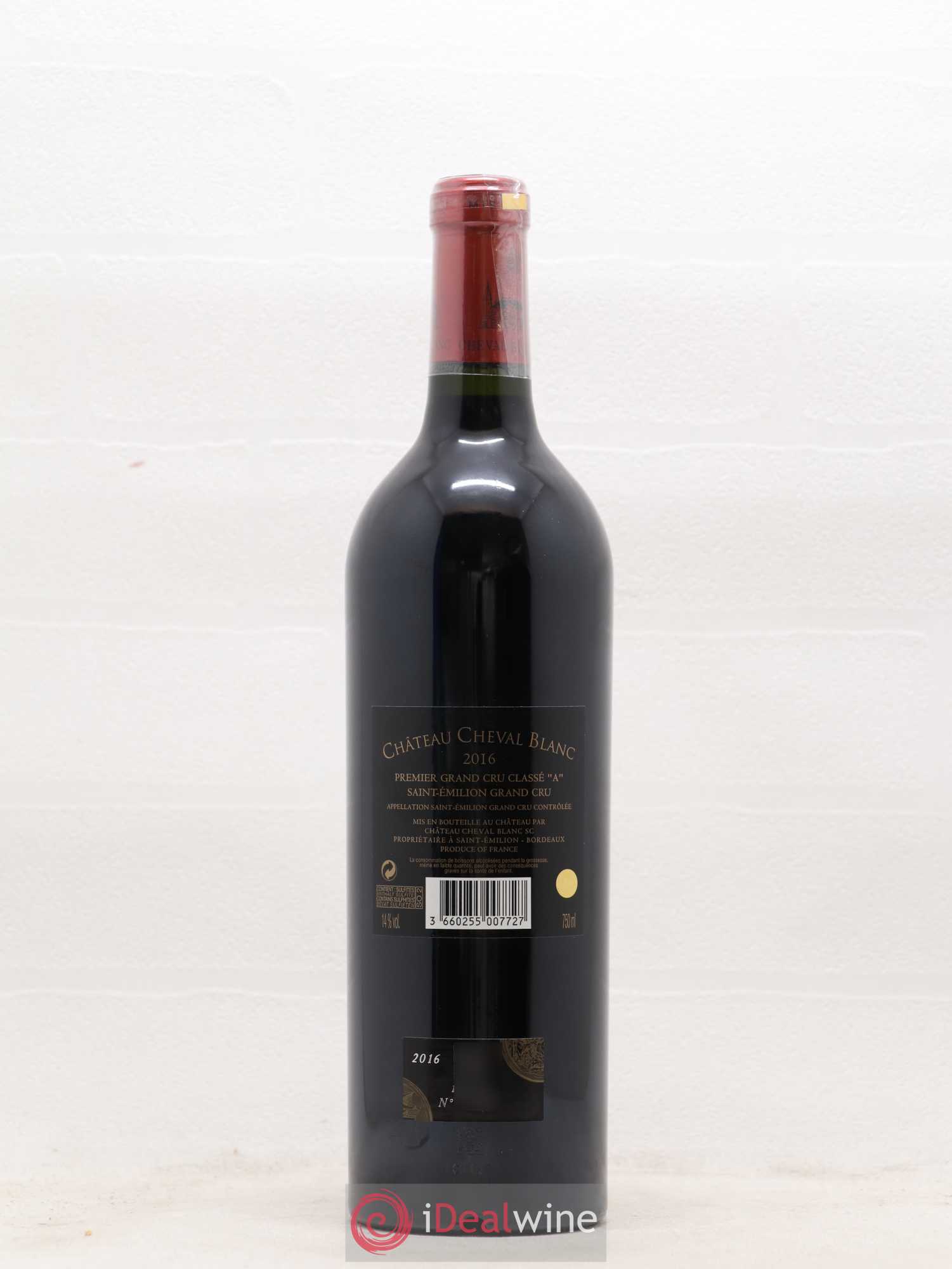 Château Cheval Blanc 1er Grand Cru Classé A 2016 - Lot de 1 bouteille - 1