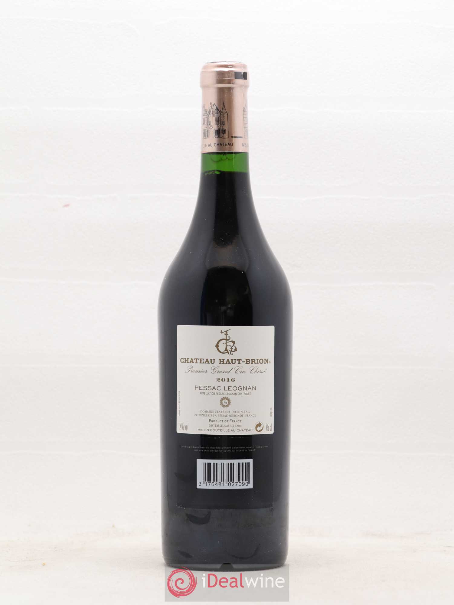 Château Haut Brion 1er Grand Cru Classé 2016 - Lot de 1 bouteille - 1