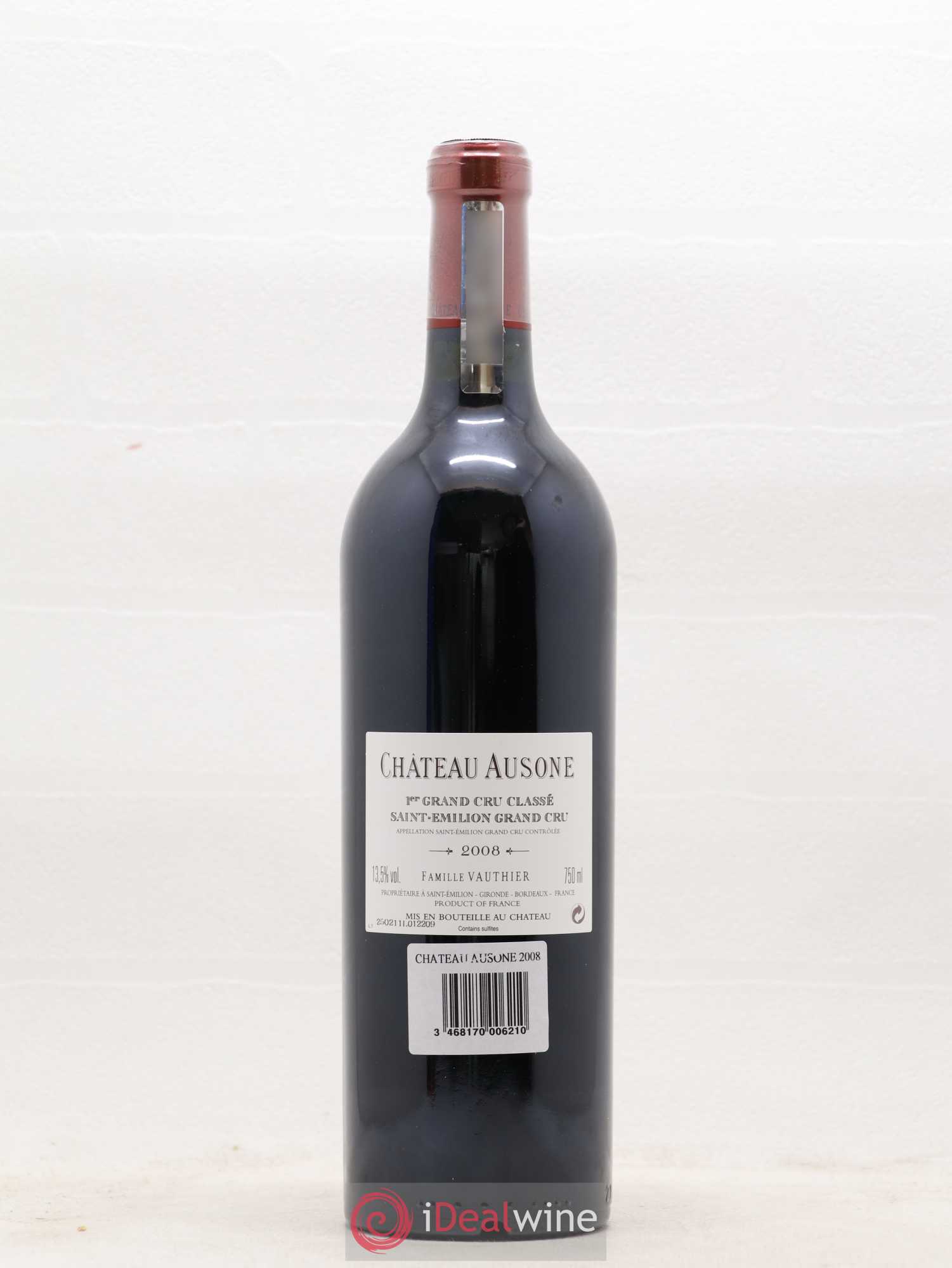 Château Ausone 1er Grand Cru Classé A 2008 - Lot de 1 bouteille - 1