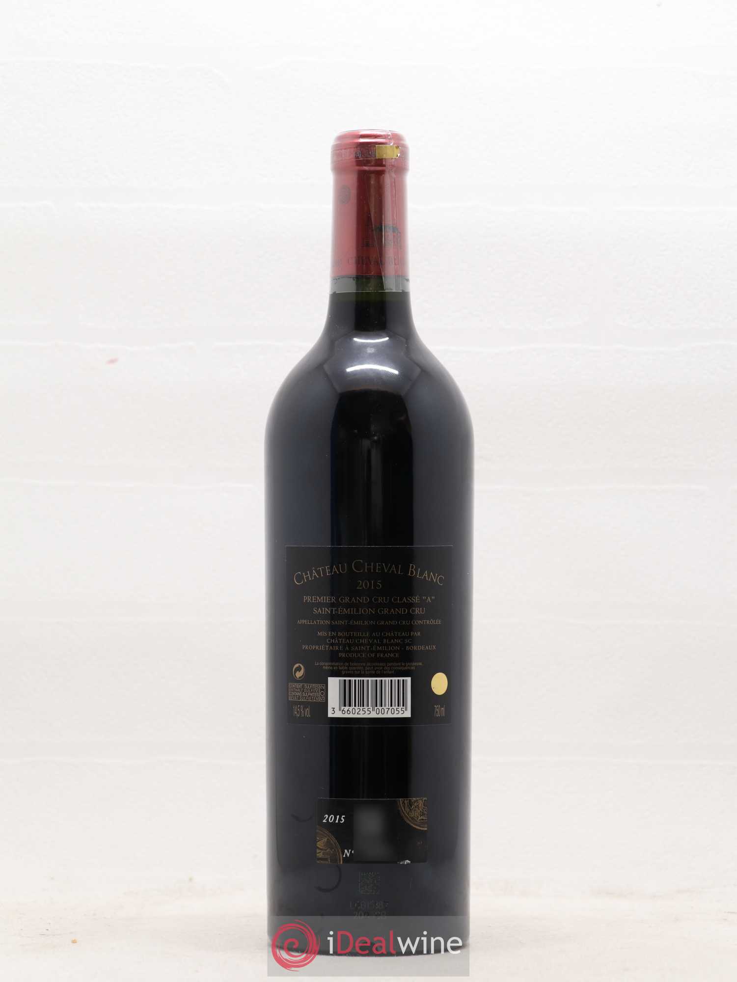 Château Cheval Blanc 1er Grand Cru Classé A 2015 - Lot de 1 bouteille - 1
